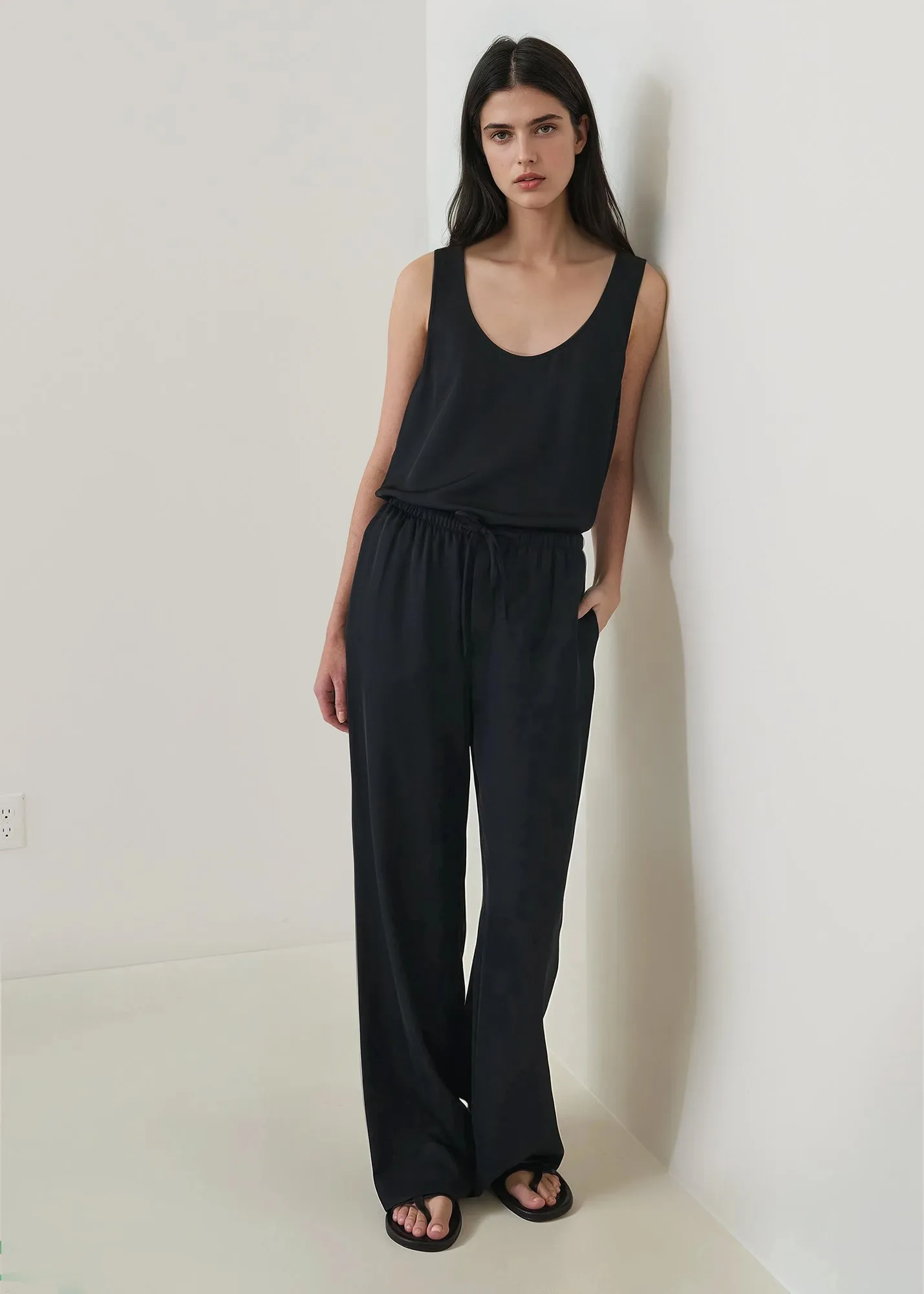 Silk Satin Drawstring Pant sold by Patrick Assaraf