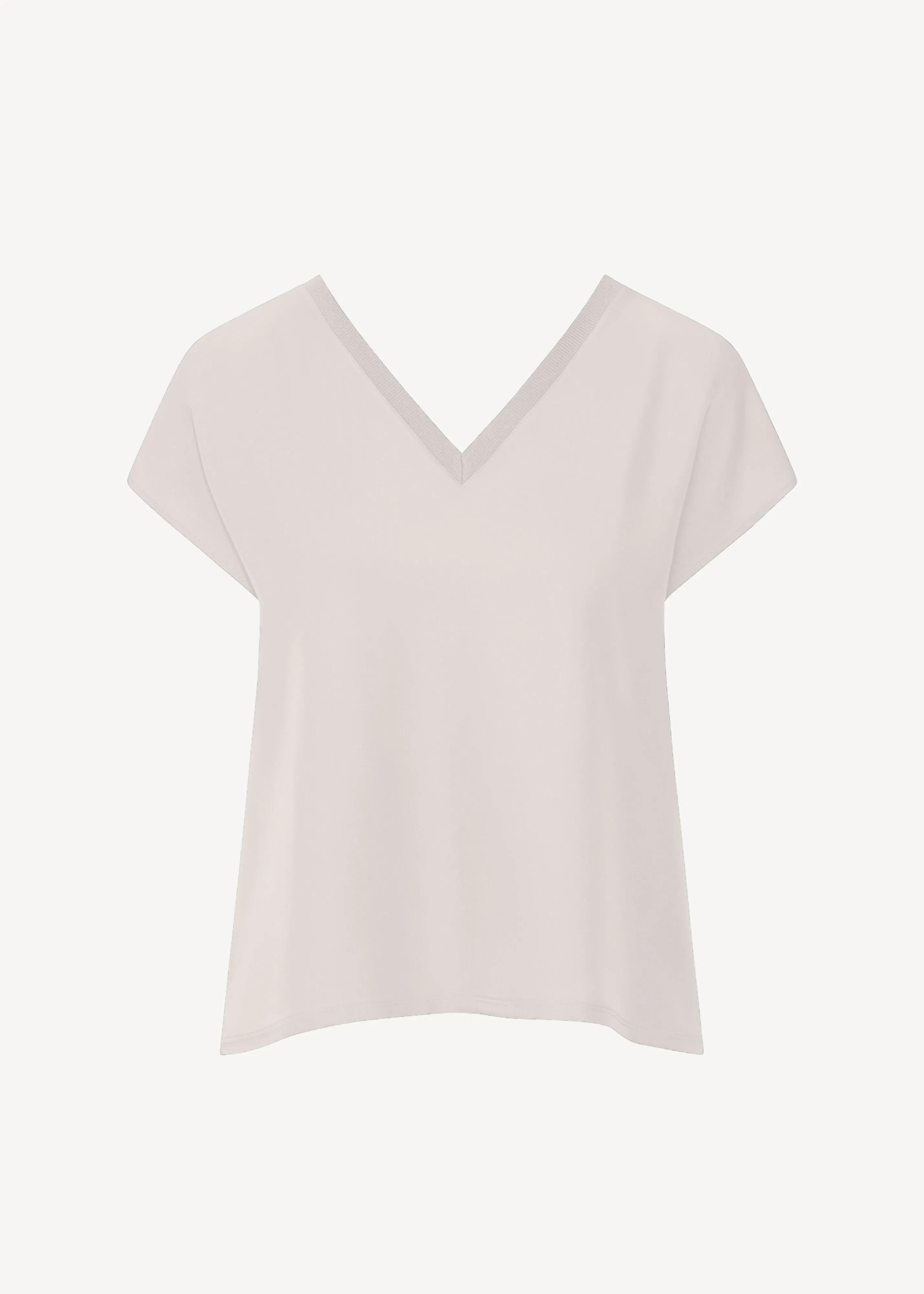 Silk Dolman V-Neck T-Shirt sold by Patrick Assaraf product image thumbnail 5