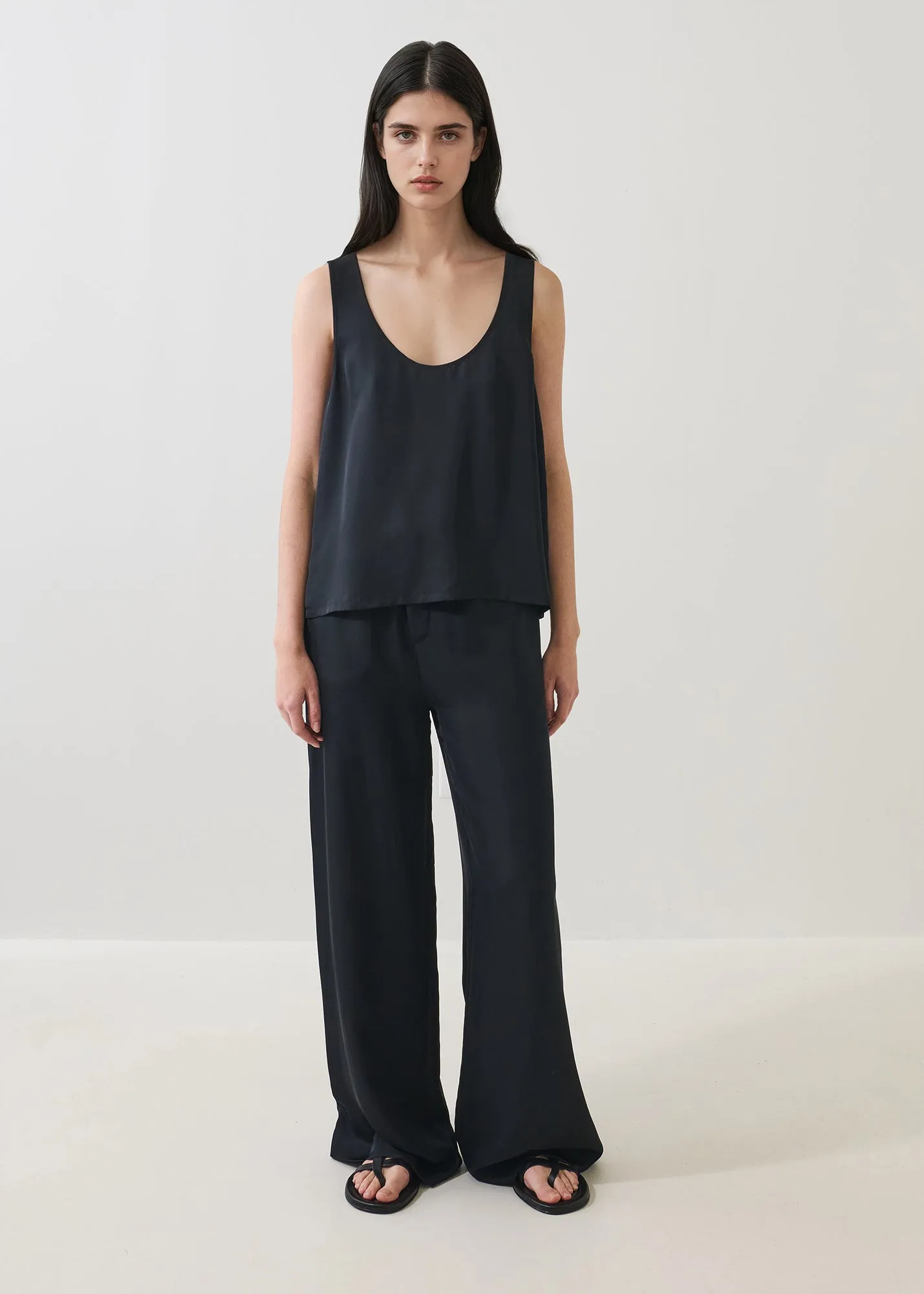 Silk Scoop Neck Tank sold by Patrick Assaraf product image thumbnail 4