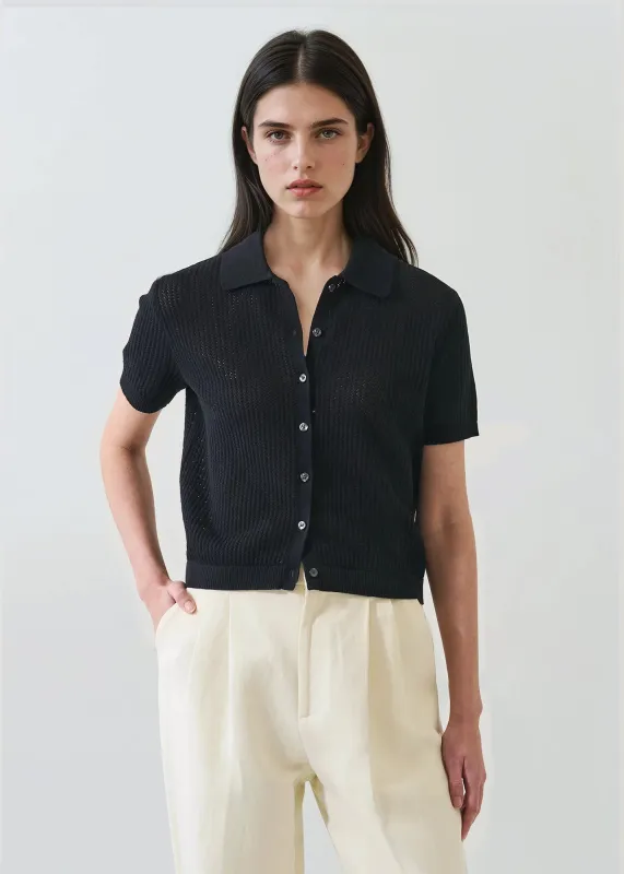 Cotton Cashmere Button-up Knit made by Patrick Assaraf