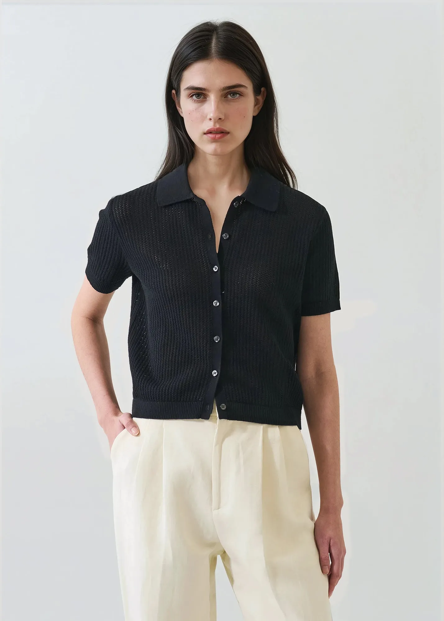 Cotton Cashmere Button-up Knit sold by Patrick Assaraf