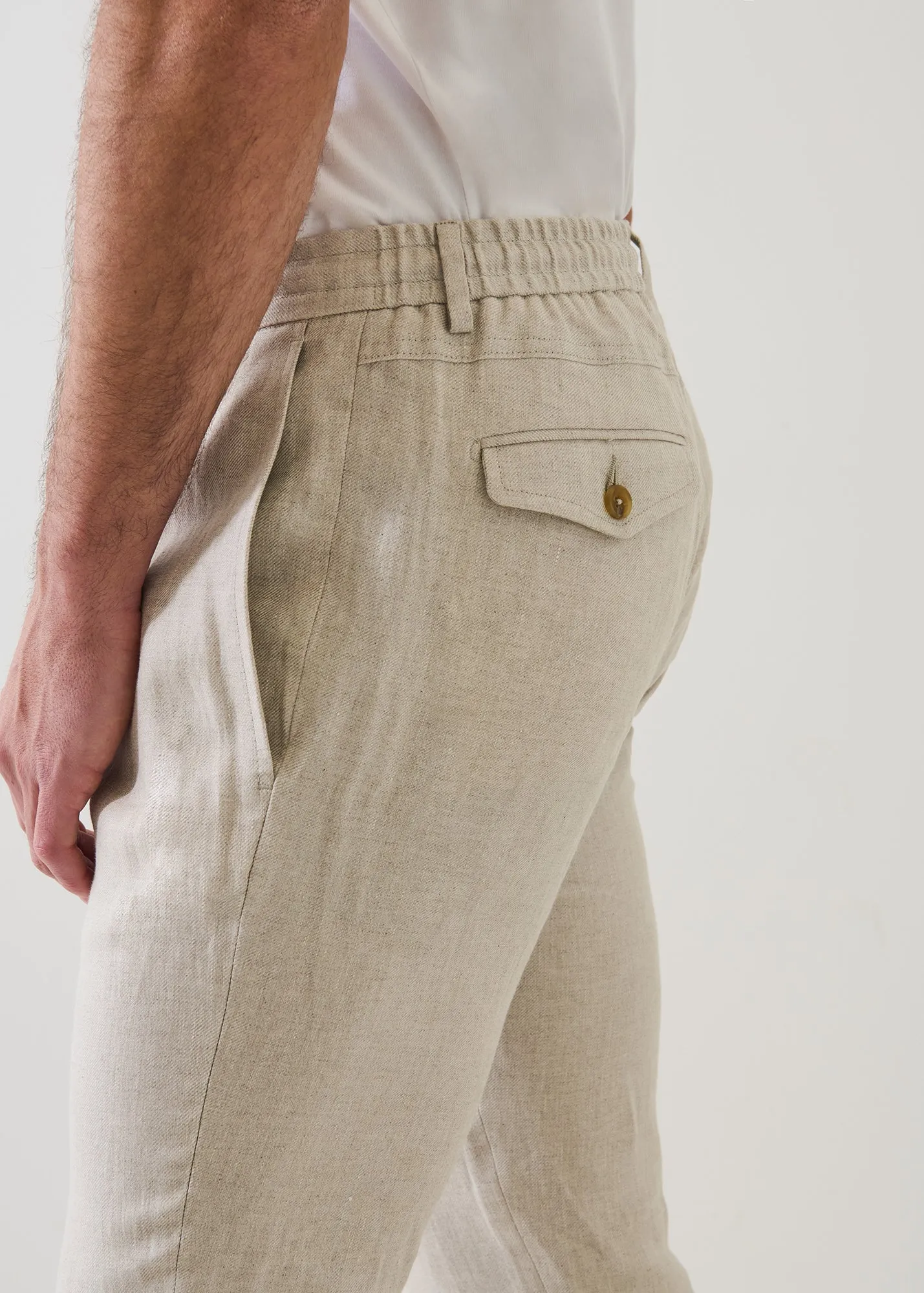 Linen Drawstring Pant sold by Patrick Assaraf product image thumbnail 2