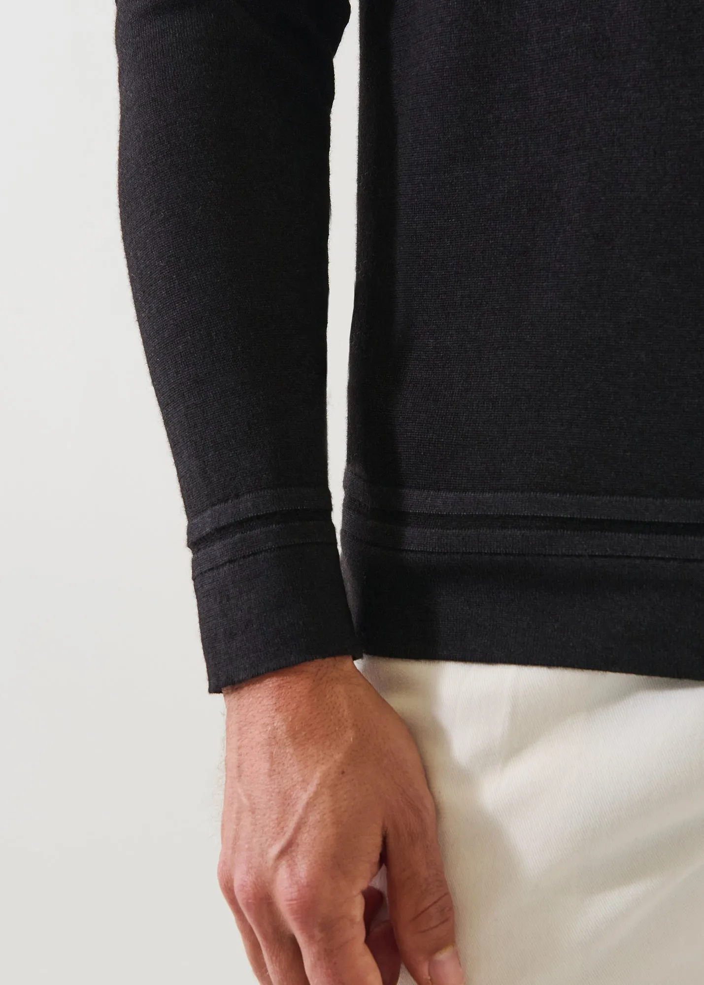 Extra-Fine Merino Vintage Wash Crewneck sold by Patrick Assaraf product image thumbnail 4