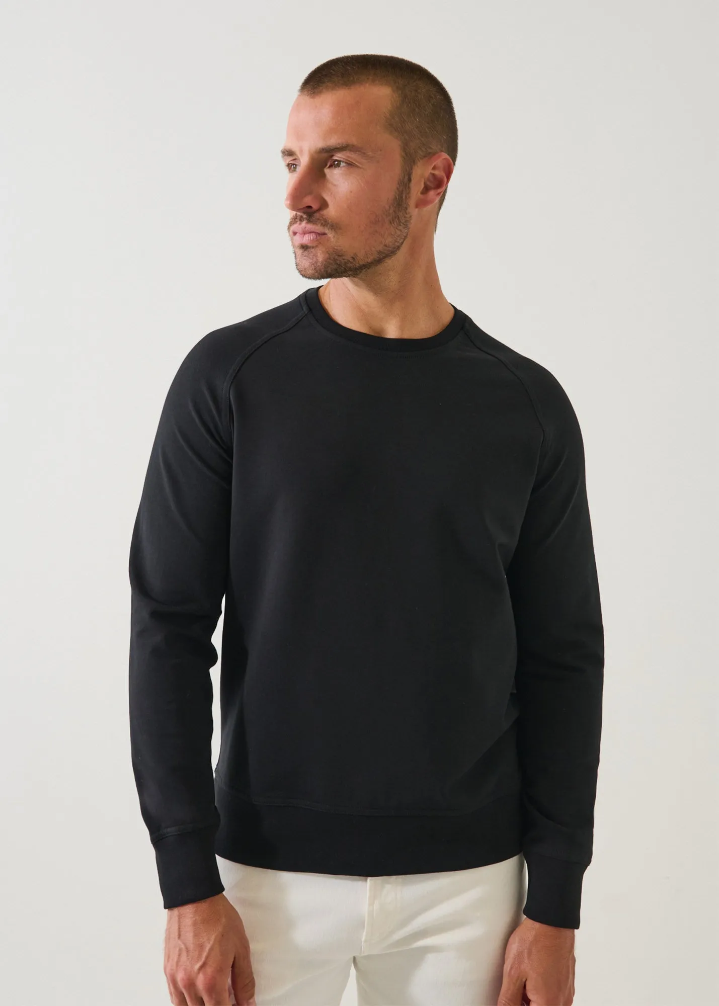 Pima Cotton French Terry Crewneck sold by Patrick Assaraf product image thumbnail 4