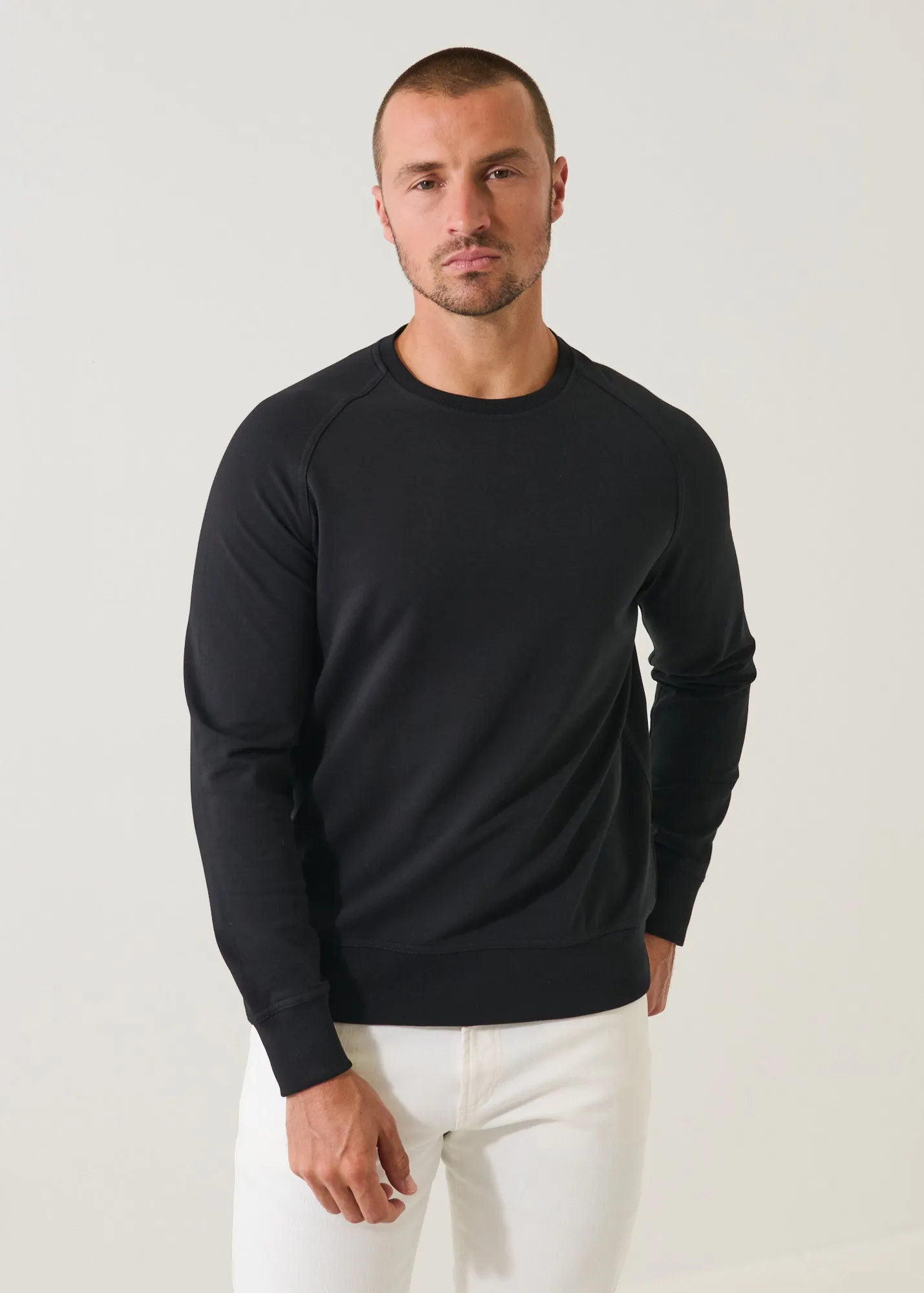 Pima Cotton French Terry Crewneck sold by Patrick Assaraf