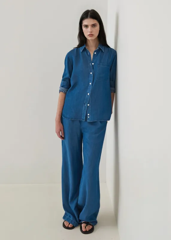 Tencel Stonewash Drawstring Pant made by Patrick Assaraf