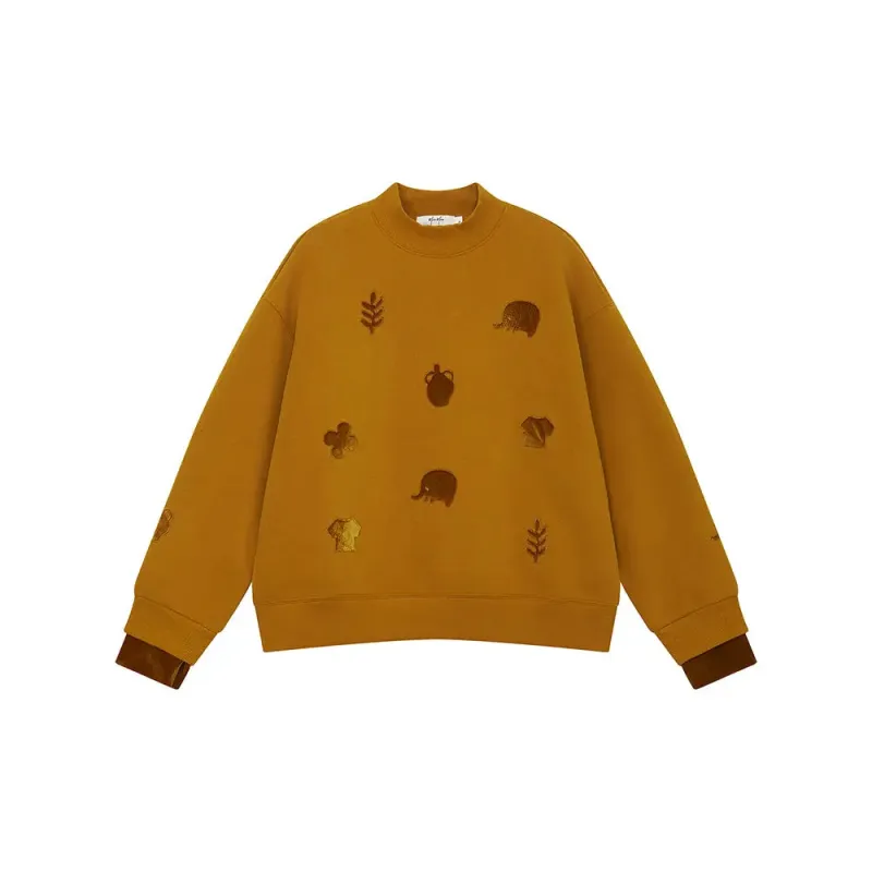 41298 Layered and Lined Crewneck Sweatshirt sold by Mirra Masa