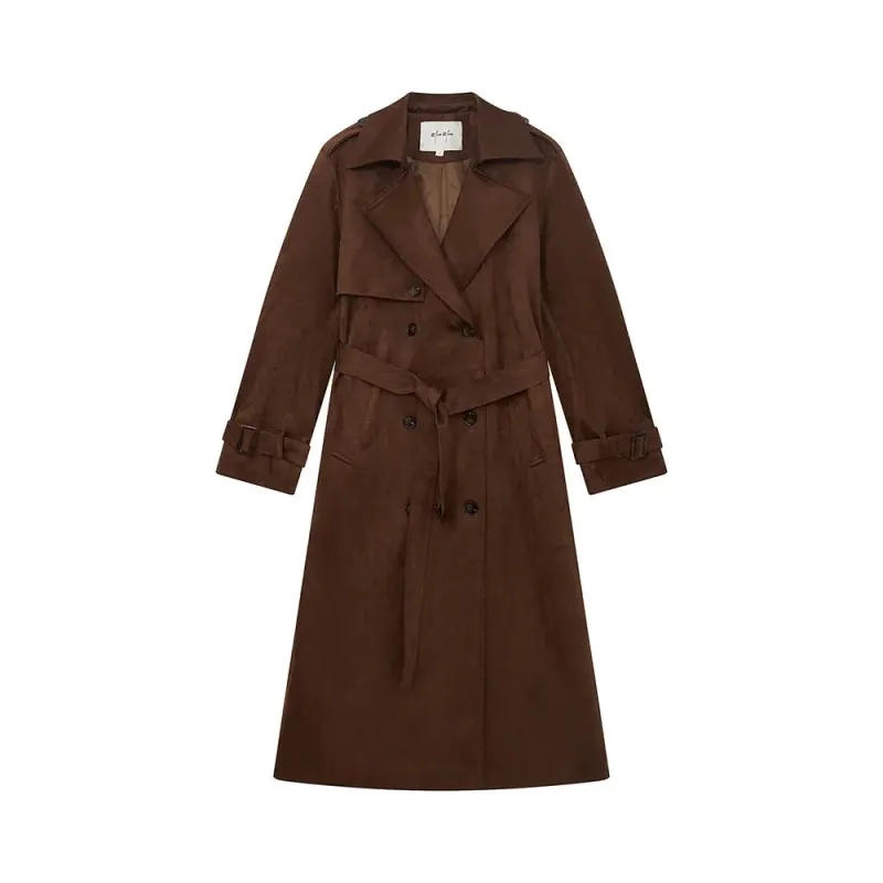 34418 Suede Trench Coat sold by Mirra Masa