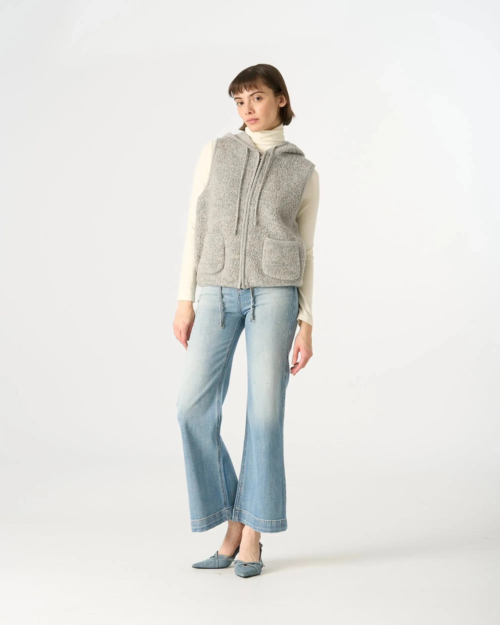 31170 Hooded Wool Zip-Up Vest sold by Mirra Masa product image thumbnail 2