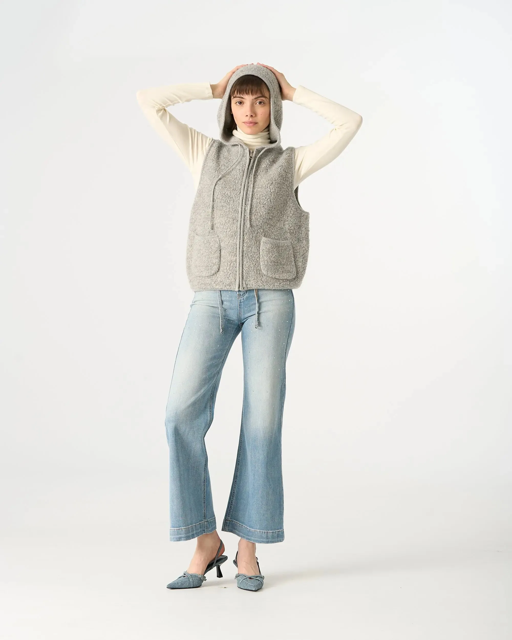 31170 Hooded Wool Zip-Up Vest sold by Mirra Masa product image thumbnail 4