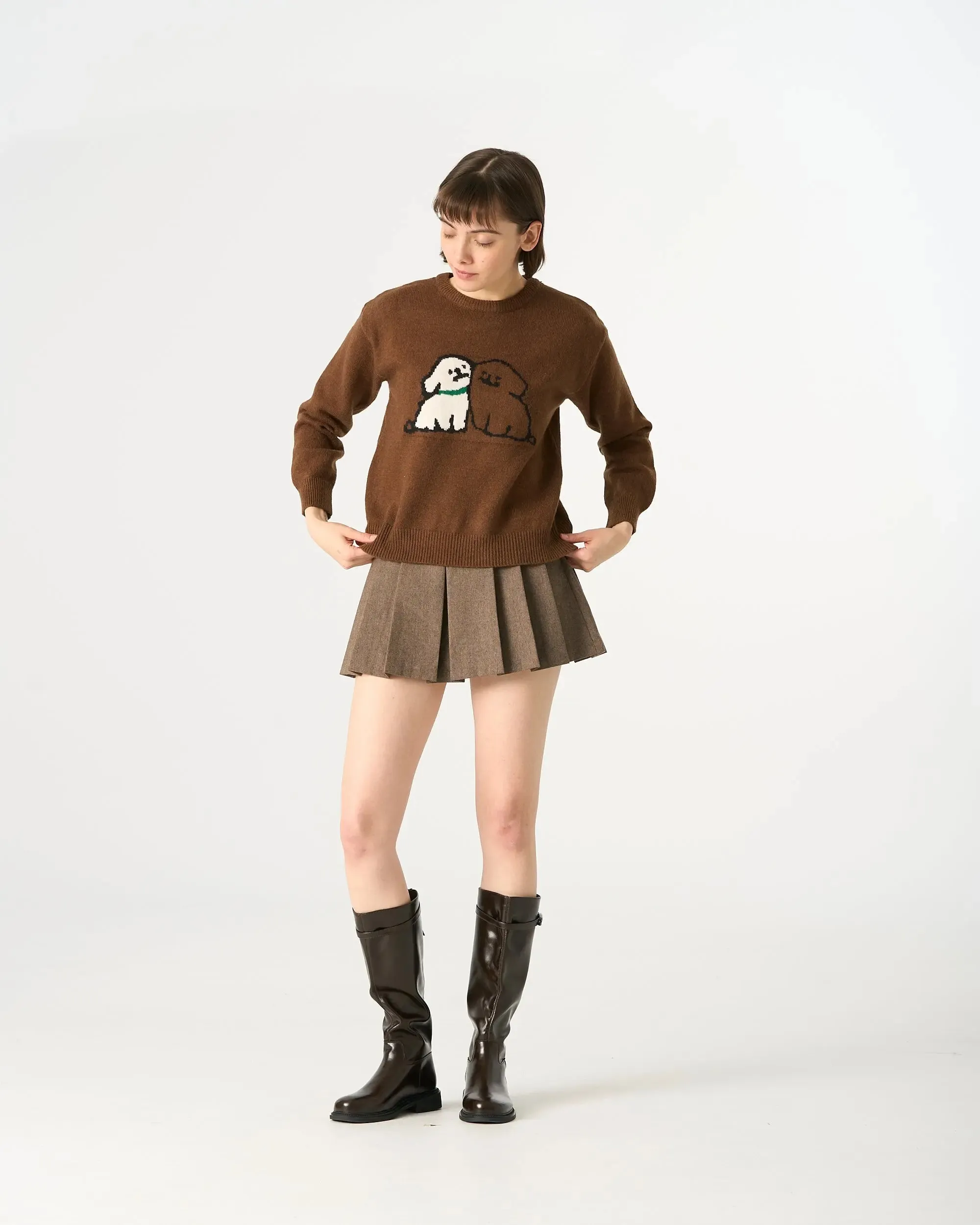 8994Q Puppy Love Crewneck Sweater sold by Mirra Masa product image thumbnail 2