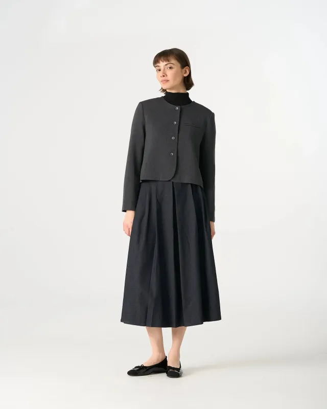 34951 Minimalist Cropped Knit Blazer sold by Mirra Masa