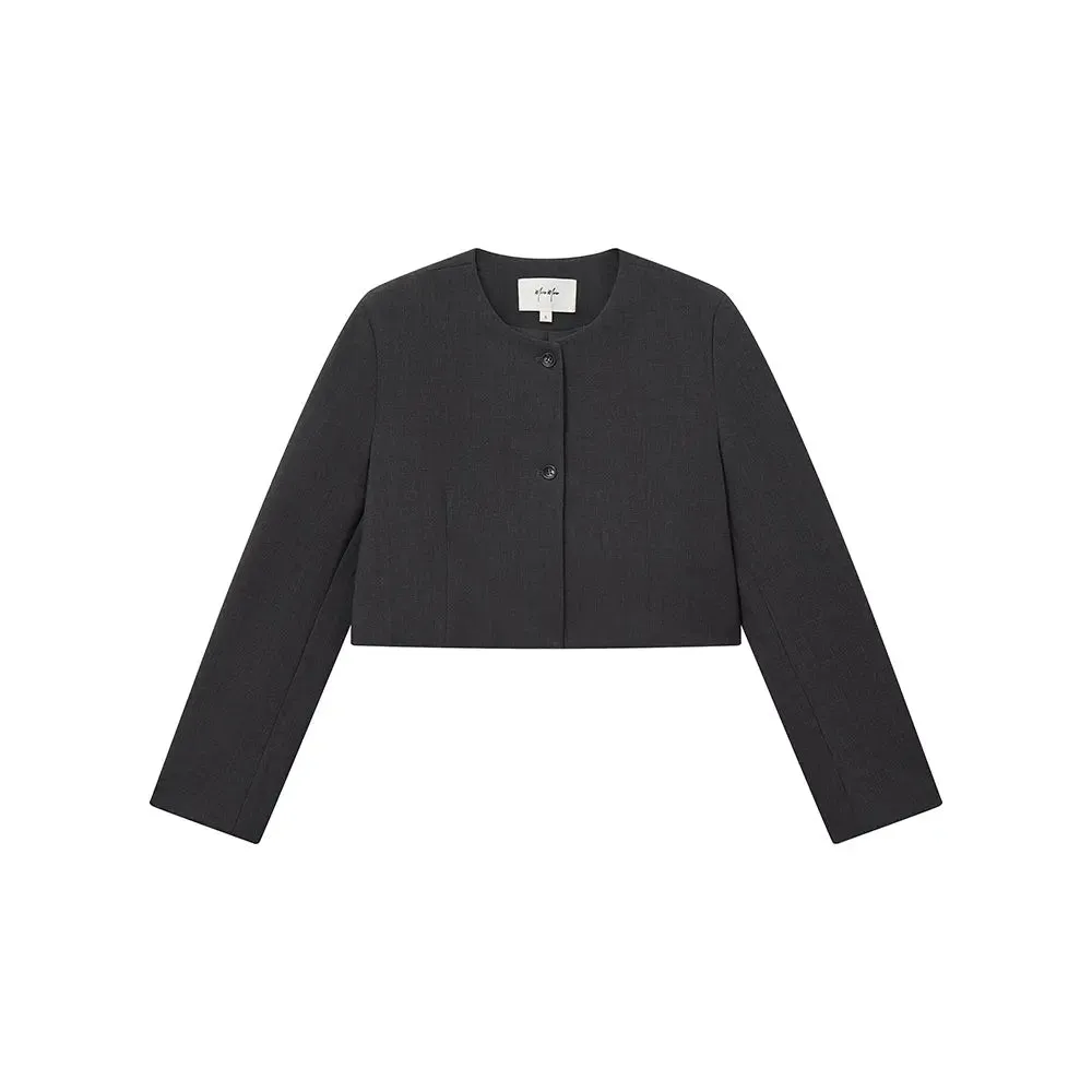 34549 Minimalist Two-Button Cropped Blazer sold by Mirra Masa product image thumbnail 5