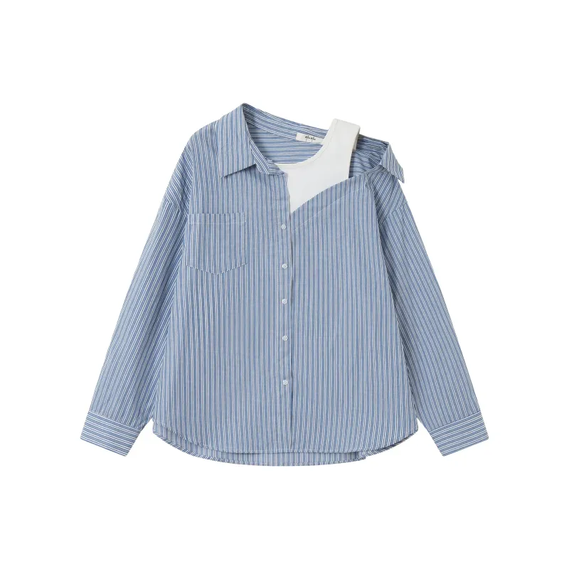 31867 Layered Off Shoulder Shirt sold by Mirra Masa