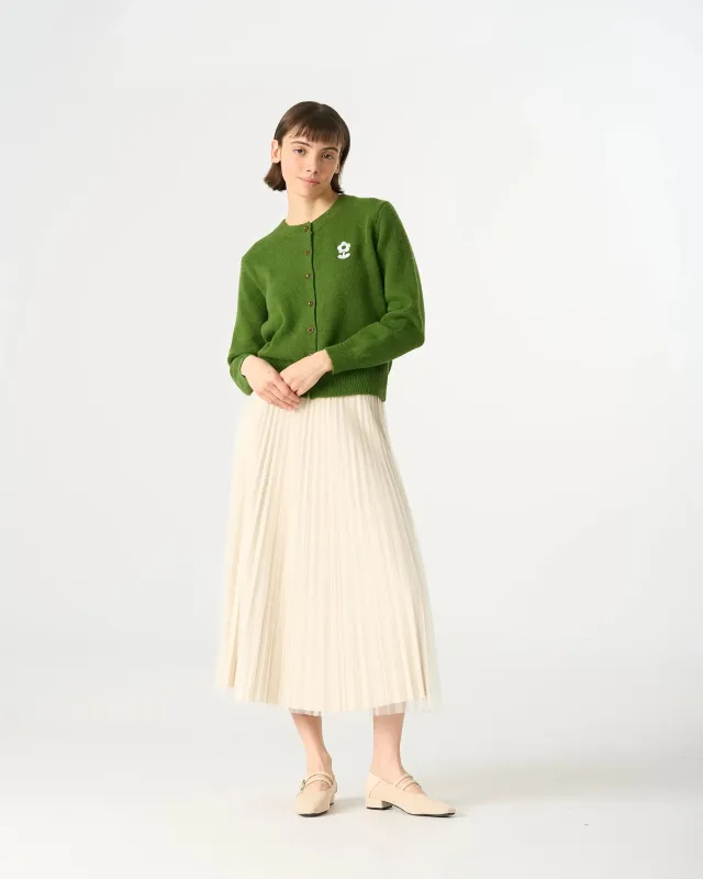 205519 Inner-Glitter Pleated Skirt sold by Mirra Masa