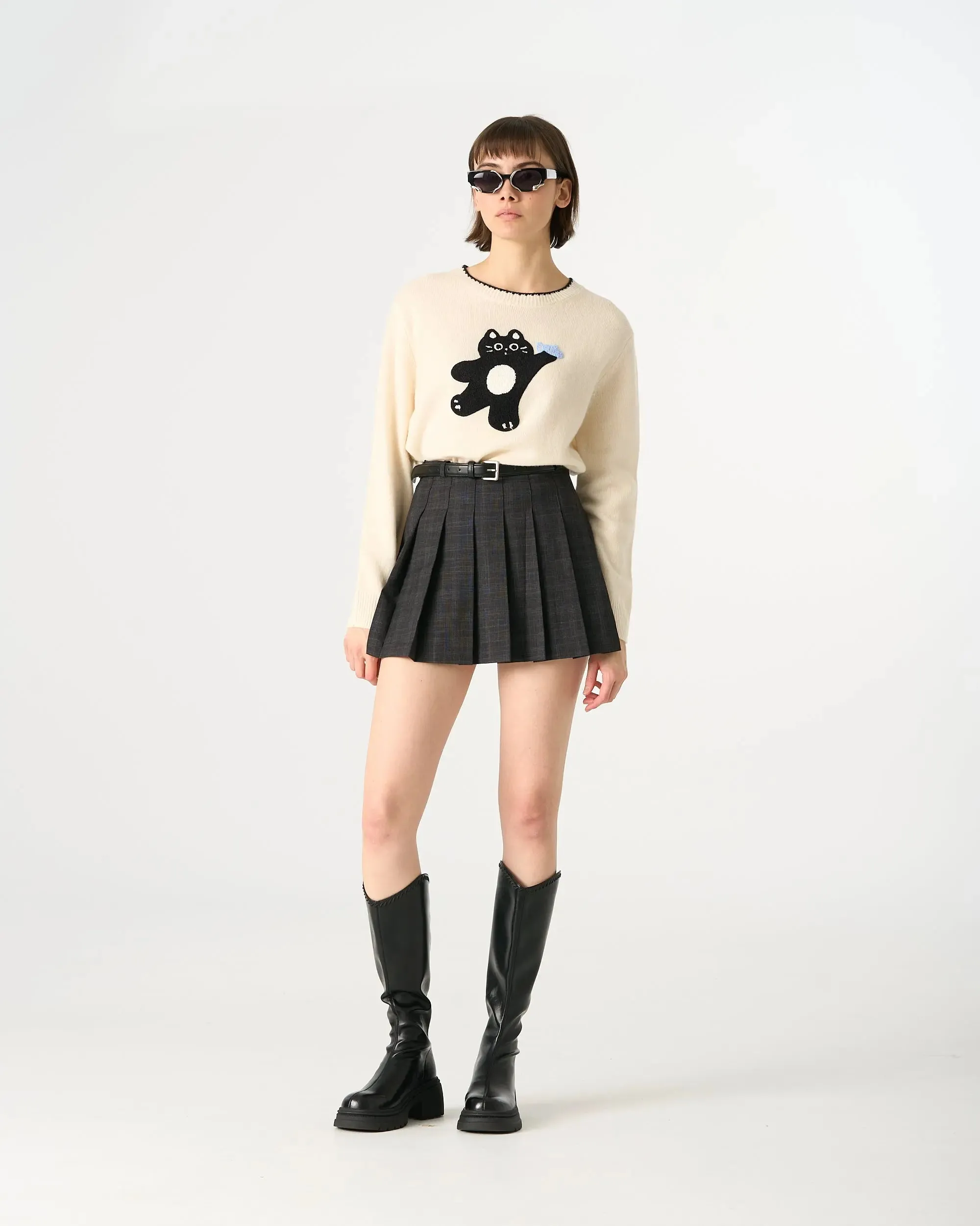 20584 Pleated Mini Skirt sold by Mirra Masa product image thumbnail 3
