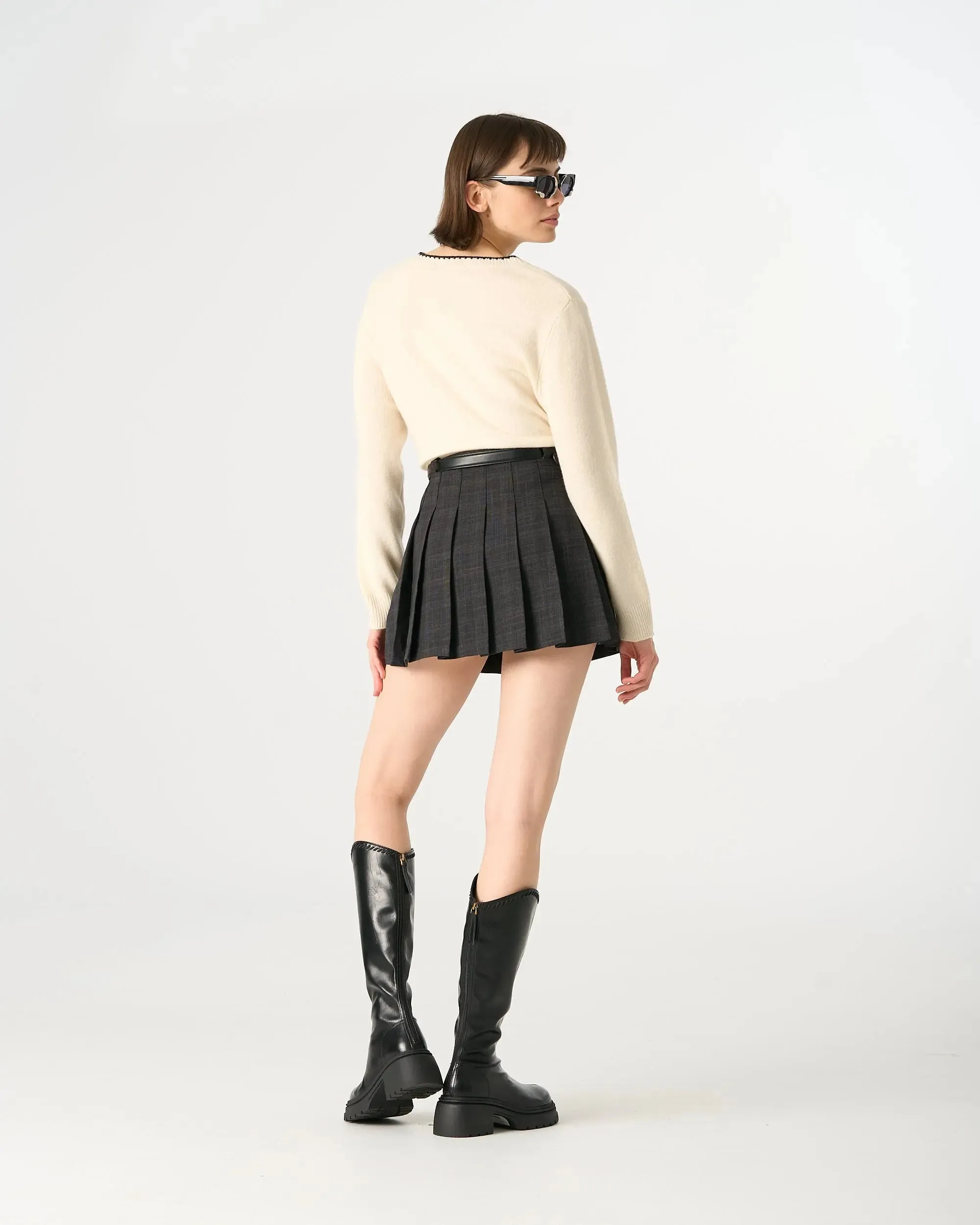 20584 Pleated Mini Skirt sold by Mirra Masa product image thumbnail 4