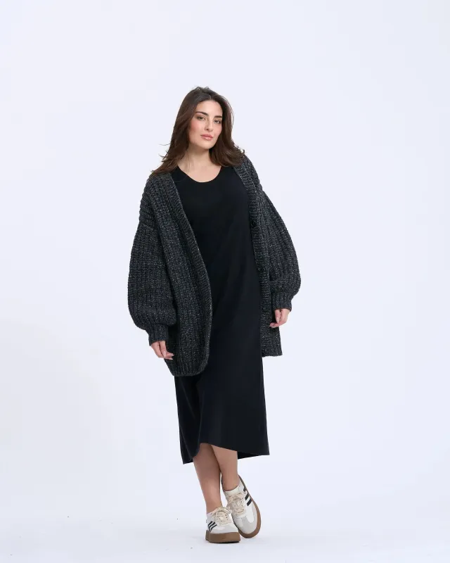 4064Q Oversized Comfort Cardigan sold by Mirra Masa