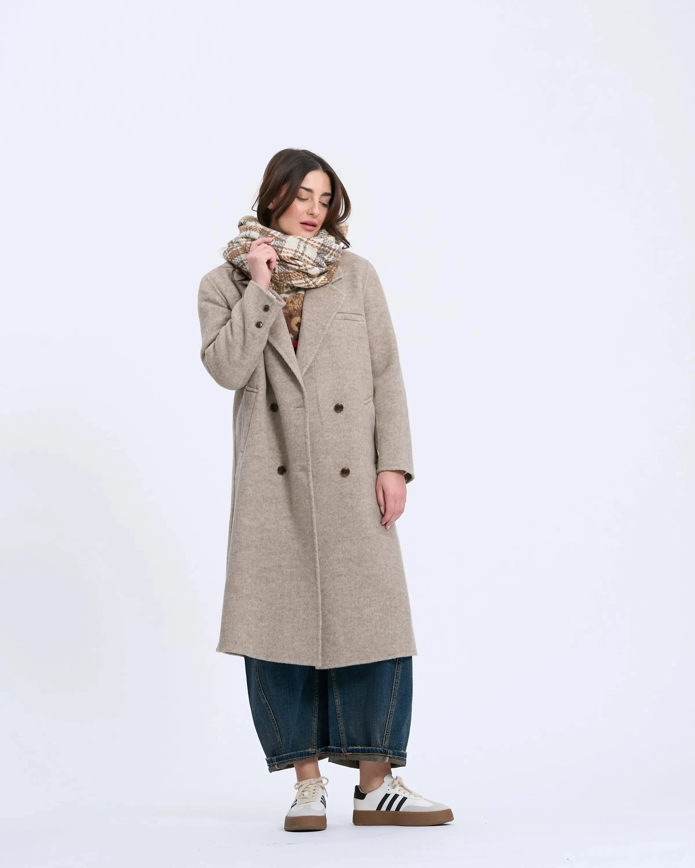 1334D Long Wool Coat sold by Mirra Masa product image thumbnail 4