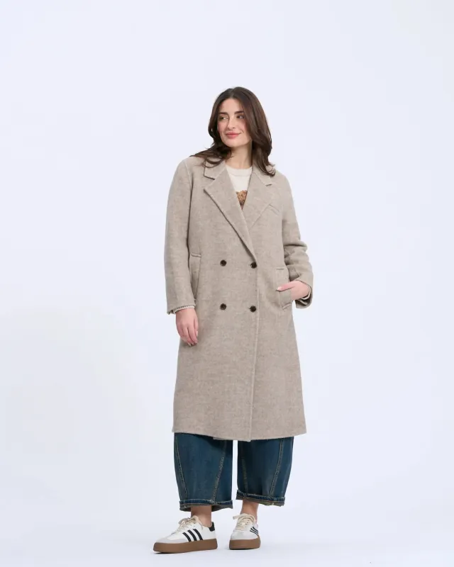 1334D Long Wool Coat sold by Mirra Masa