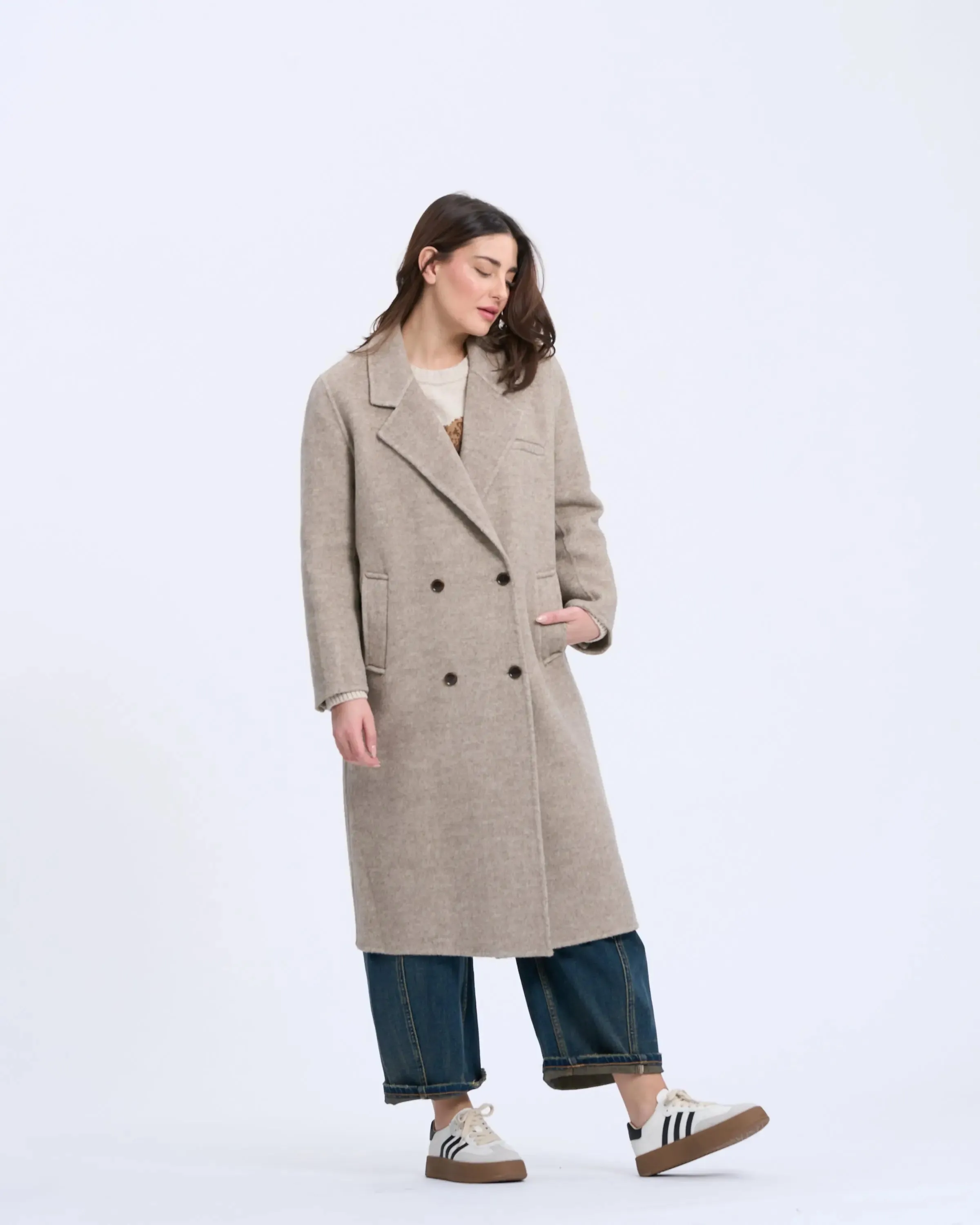 1334D Long Wool Coat sold by Mirra Masa product image thumbnail 2