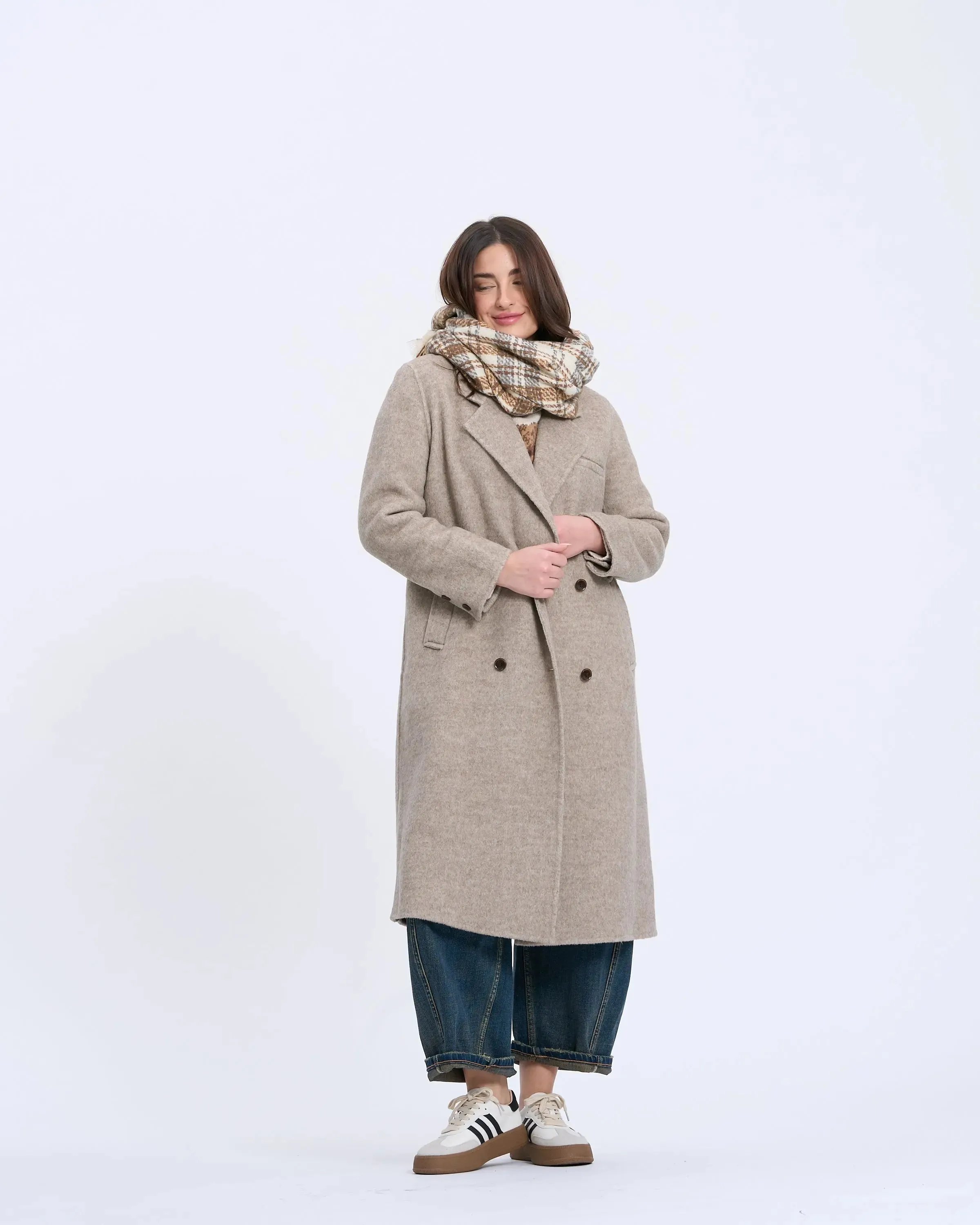 1334D Long Wool Coat sold by Mirra Masa product image thumbnail 3