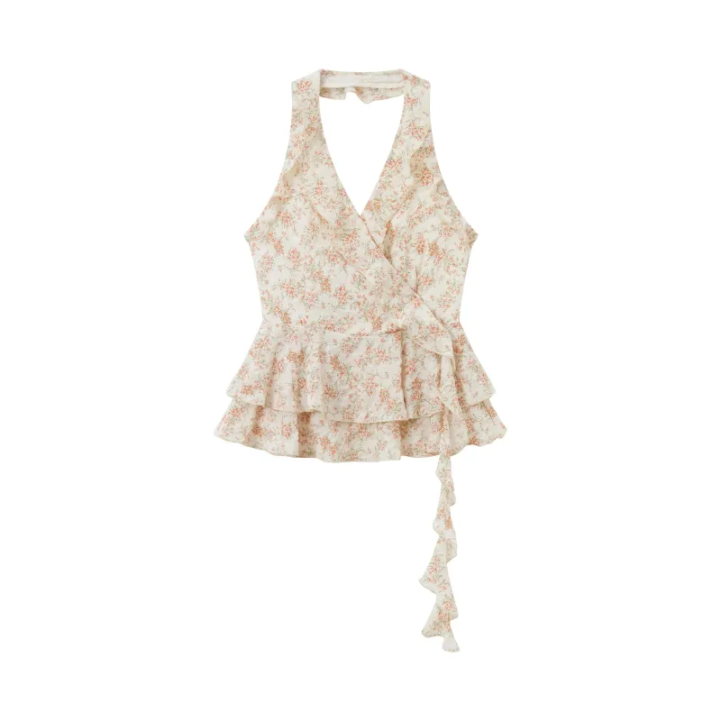 21420 Cropped Halter Top sold by Mirra Masa