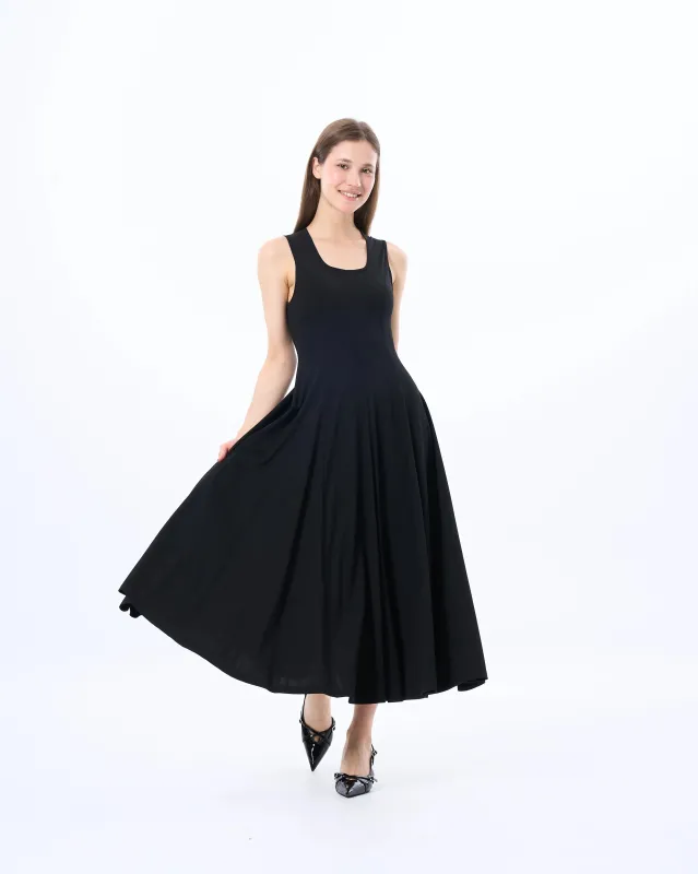 SK3Y7M6 Scoop Neck A-Line Dress sold by Mirra Masa