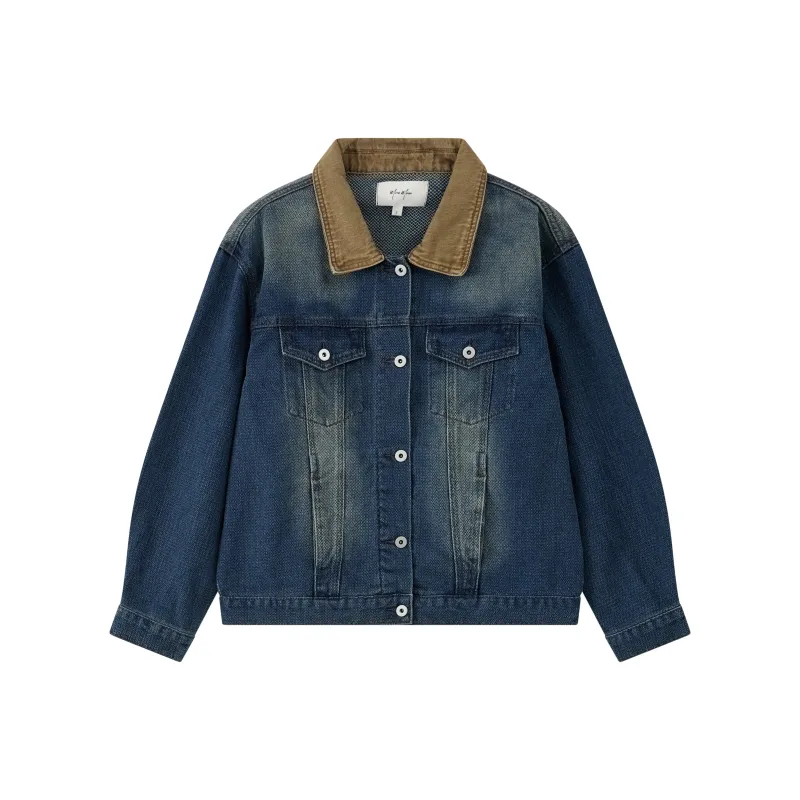 CTH47S6 Two-Tone Denim Jacket sold by Mirra Masa