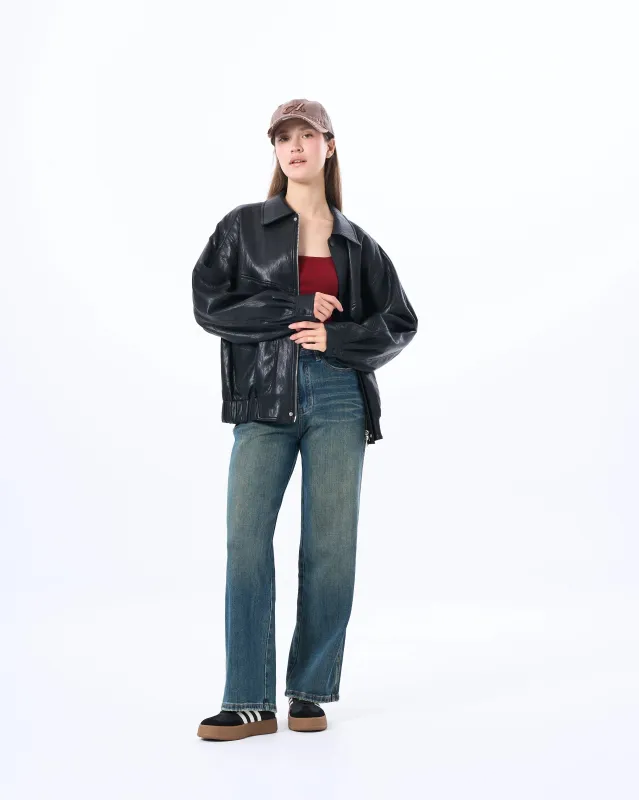 3255C Vegan Leather Jacket sold by Mirra Masa