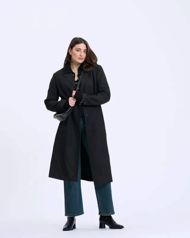 2504Q Essential Classic Long Wool Coat sold by Mirra Masa