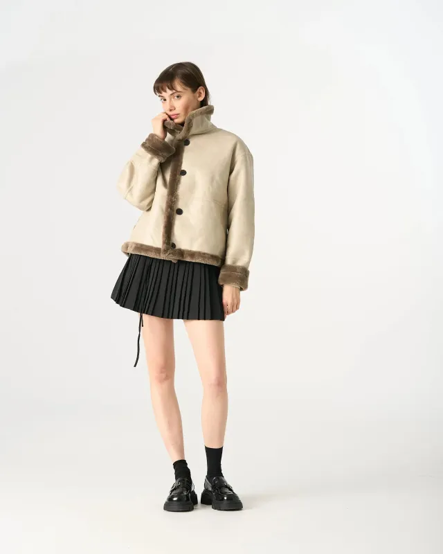 83129 Vegan Leather Reversible Jacket sold by Mirra Masa