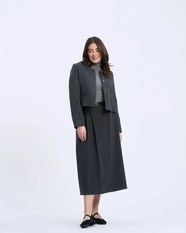 T17 Side-Pleated Skirt sold by Mirra Masa