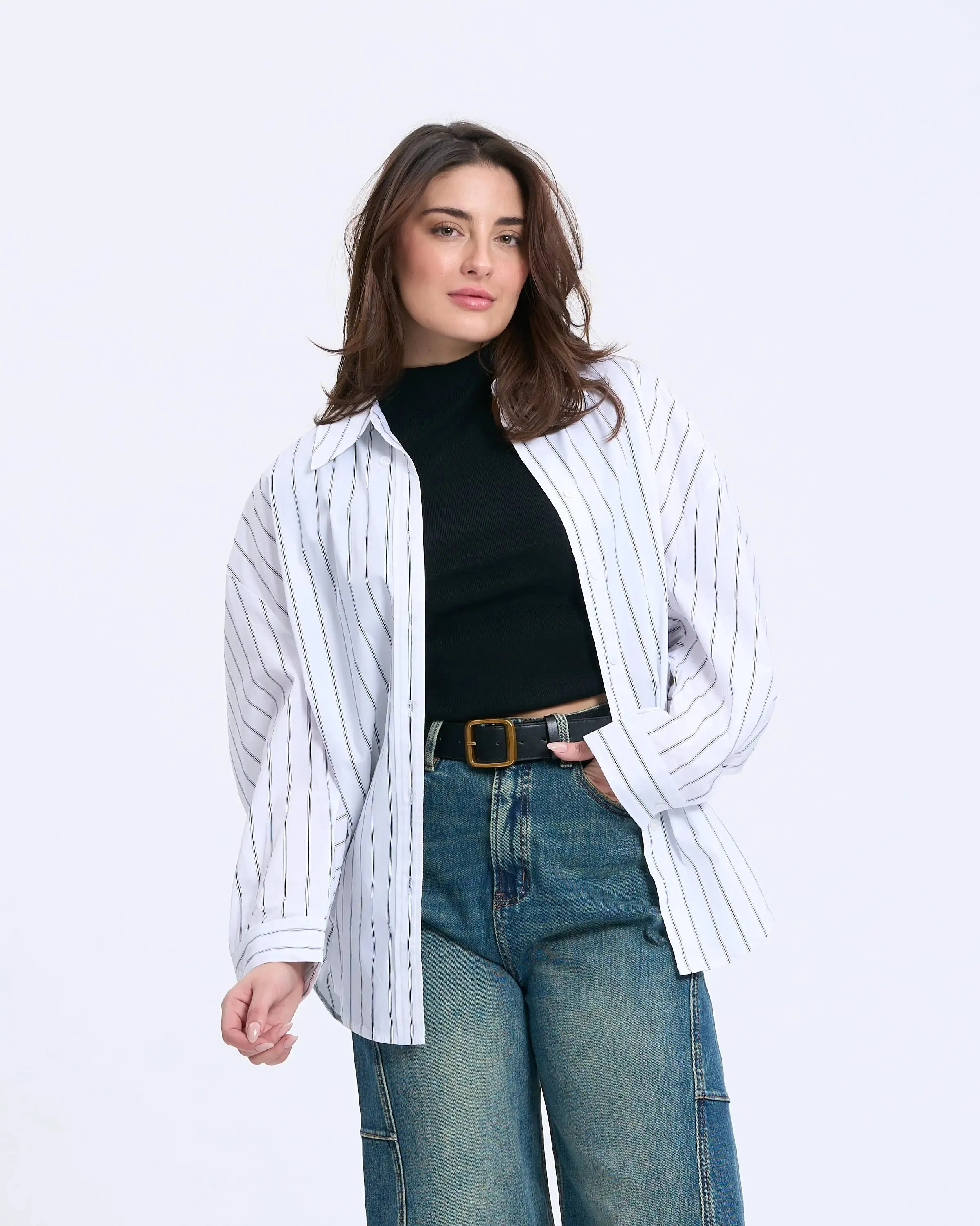 3564Q Oversized Sleeve Shirt sold by Mirra Masa