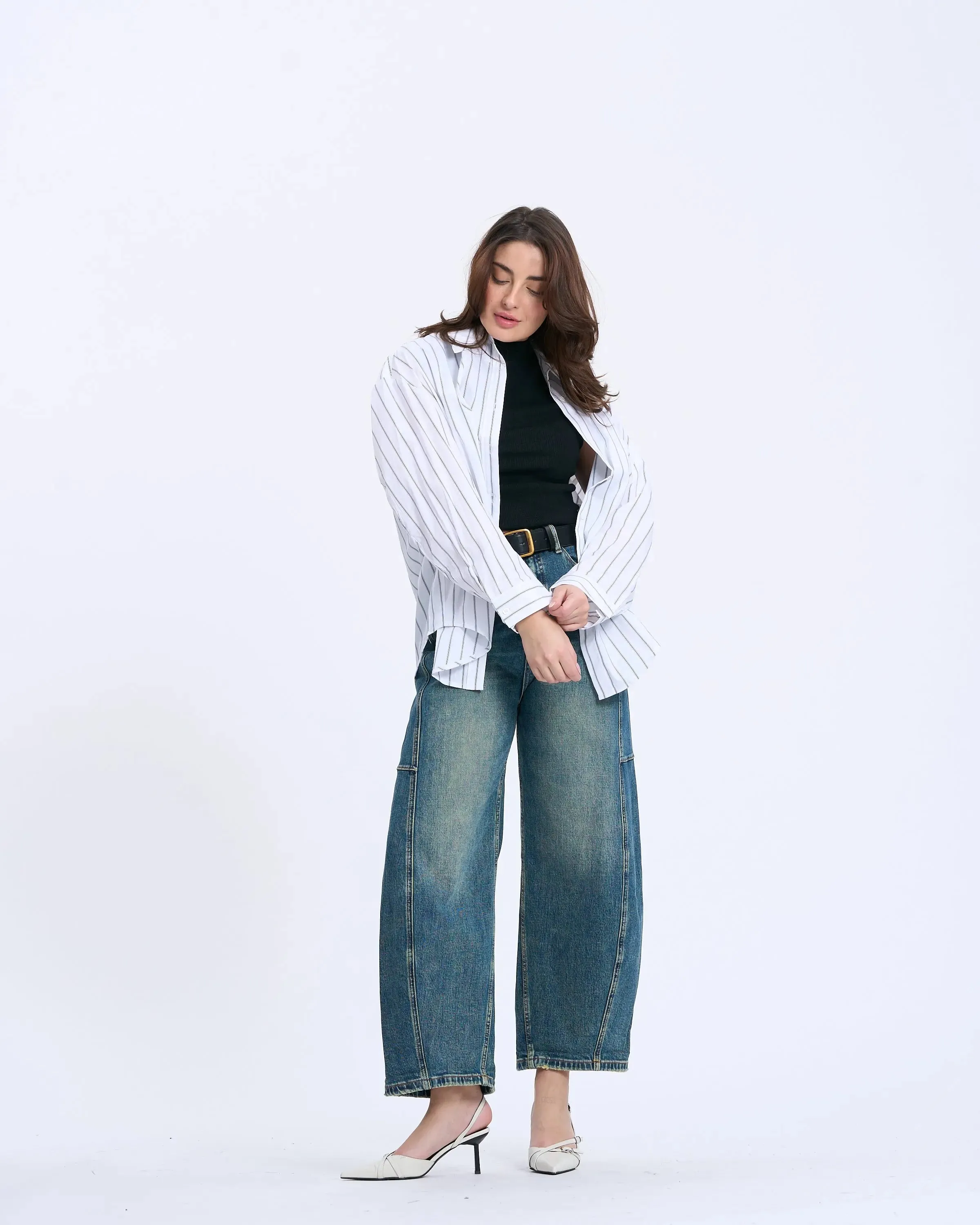 3564Q Oversized Sleeve Shirt sold by Mirra Masa product image thumbnail 3
