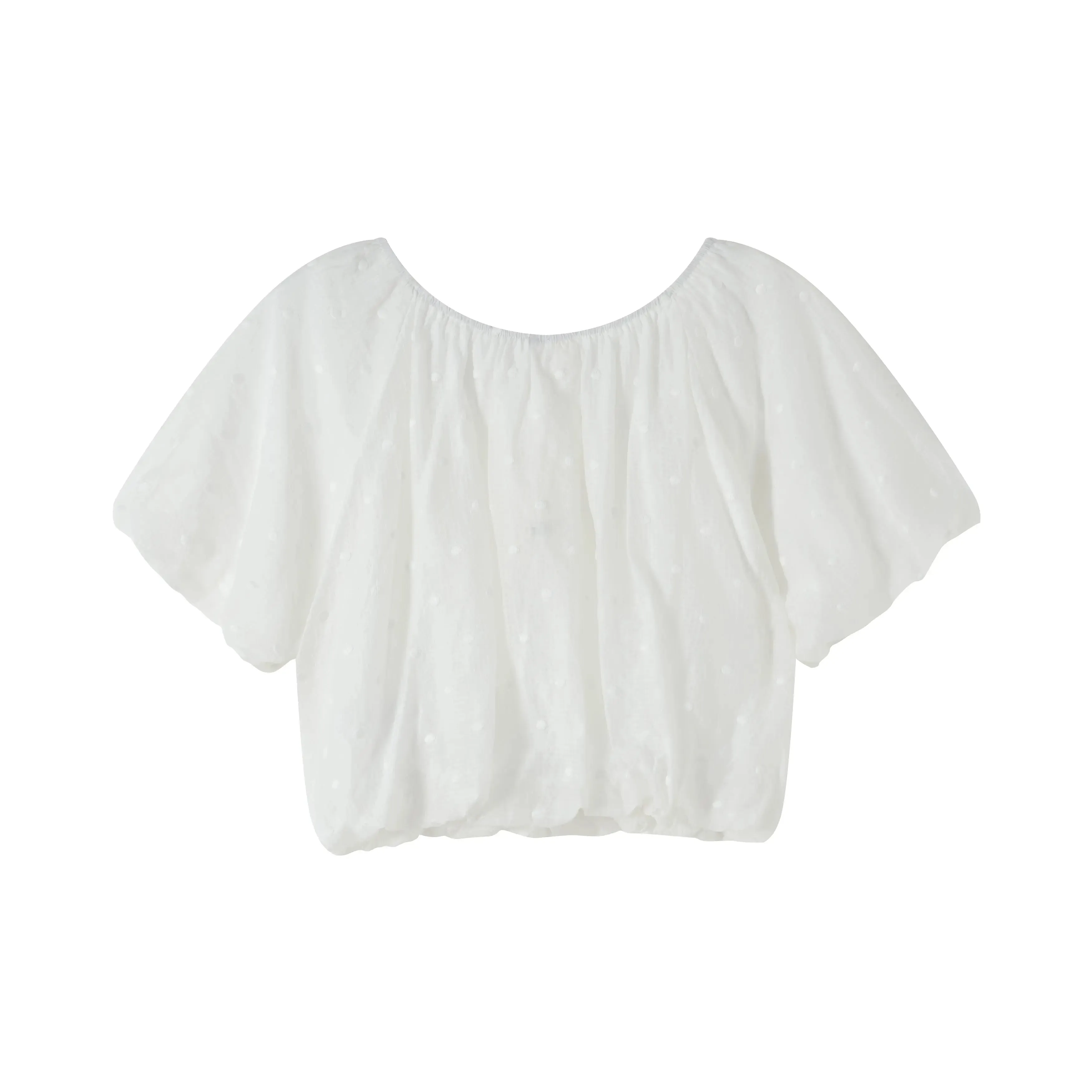 TS08QM6 Laced Off-Shoulder Blouse sold by Mirra Masa product image thumbnail 4