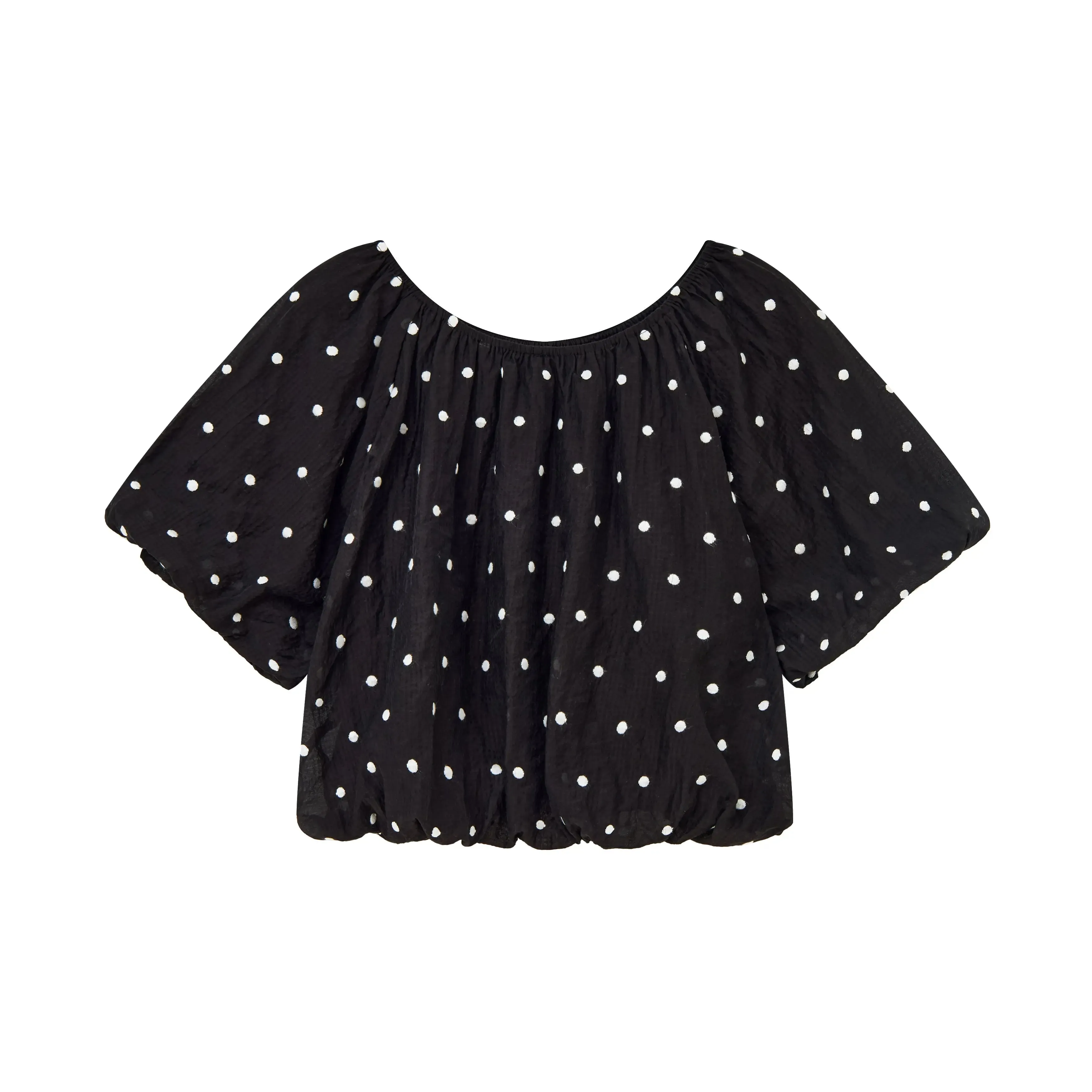 TS08QM6 Laced Off-Shoulder Blouse sold by Mirra Masa product image thumbnail 5