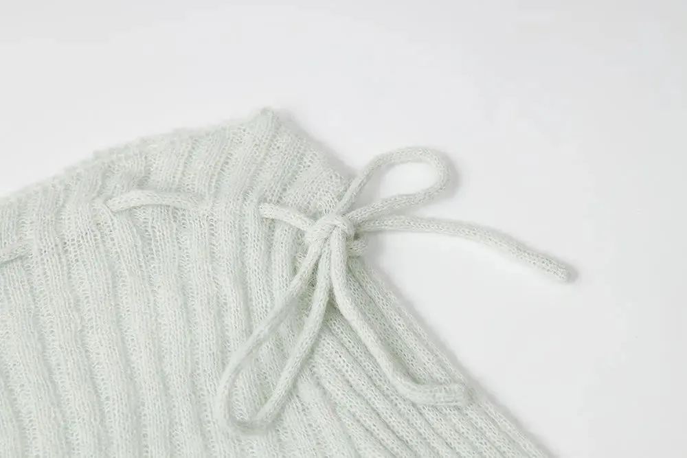 11280 Ribbed Off-Shoulder Tie Knit sold by Mirra Masa product image thumbnail 4