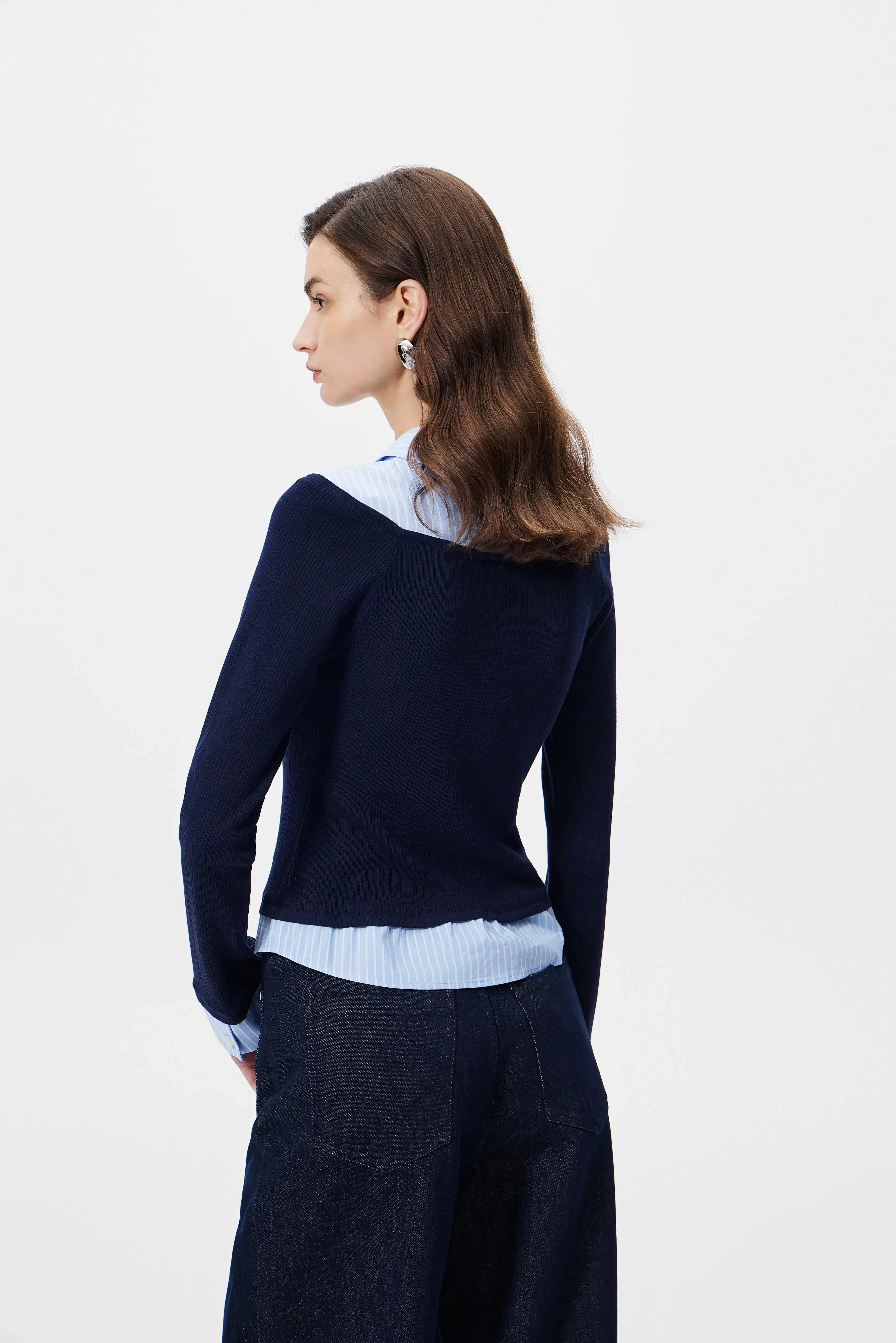 11127 Layered Silk Blend Knit Top sold by Mirra Masa product image thumbnail 2