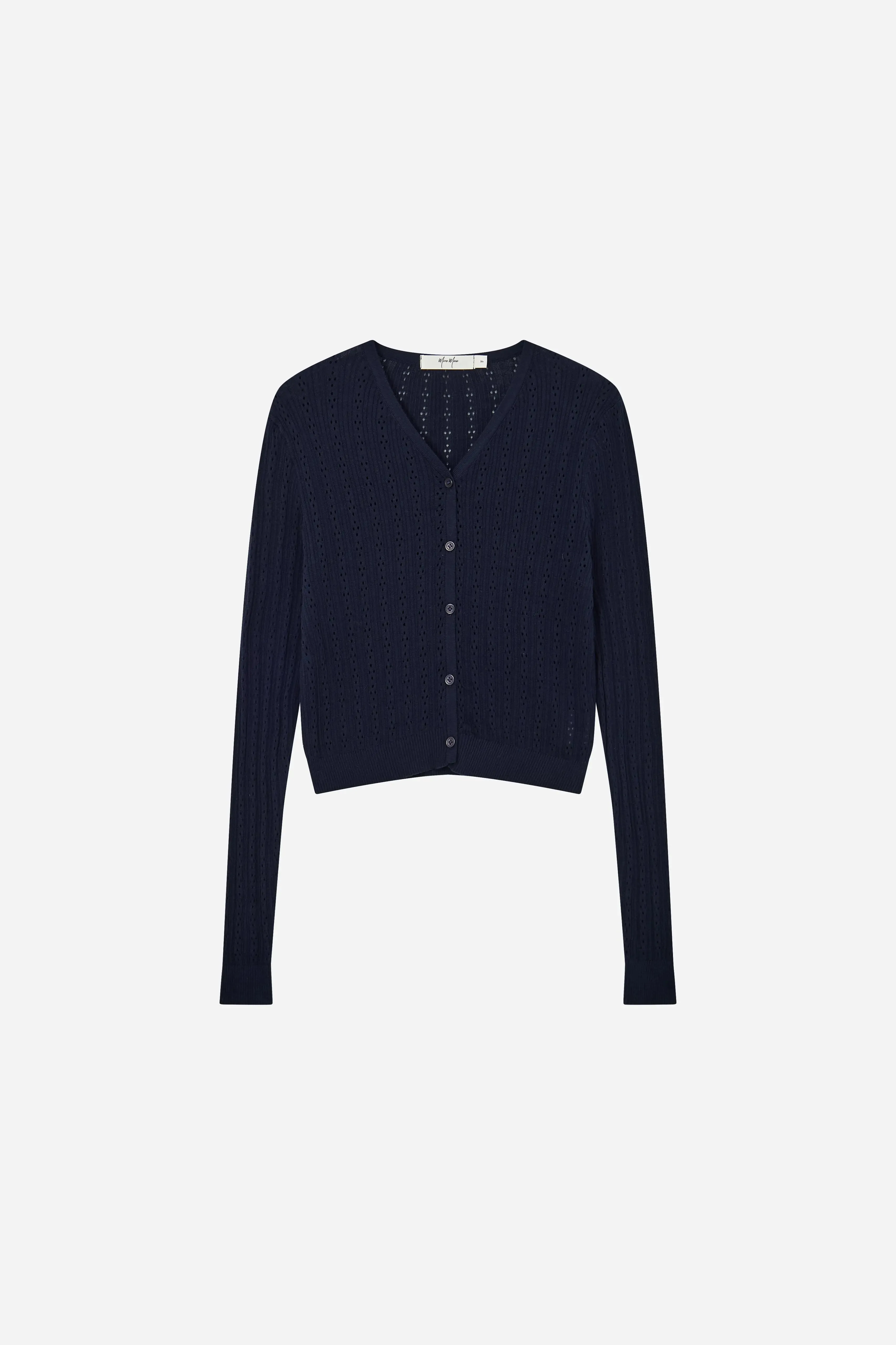 11649 Pointelle Knit Cardigan sold by Mirra Masa