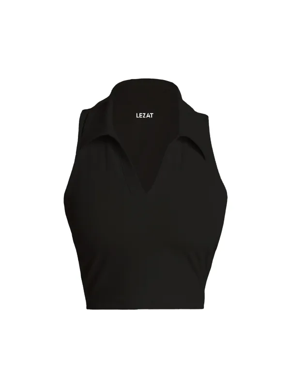 Dylan Organic Cotton Crop Polo Tank sold by Lezat