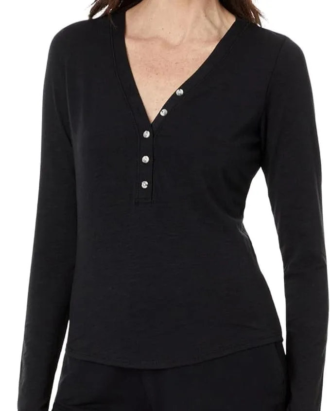 Monroe Organic Cotton Henley Long Sleeve sold by Lezat product image thumbnail 5