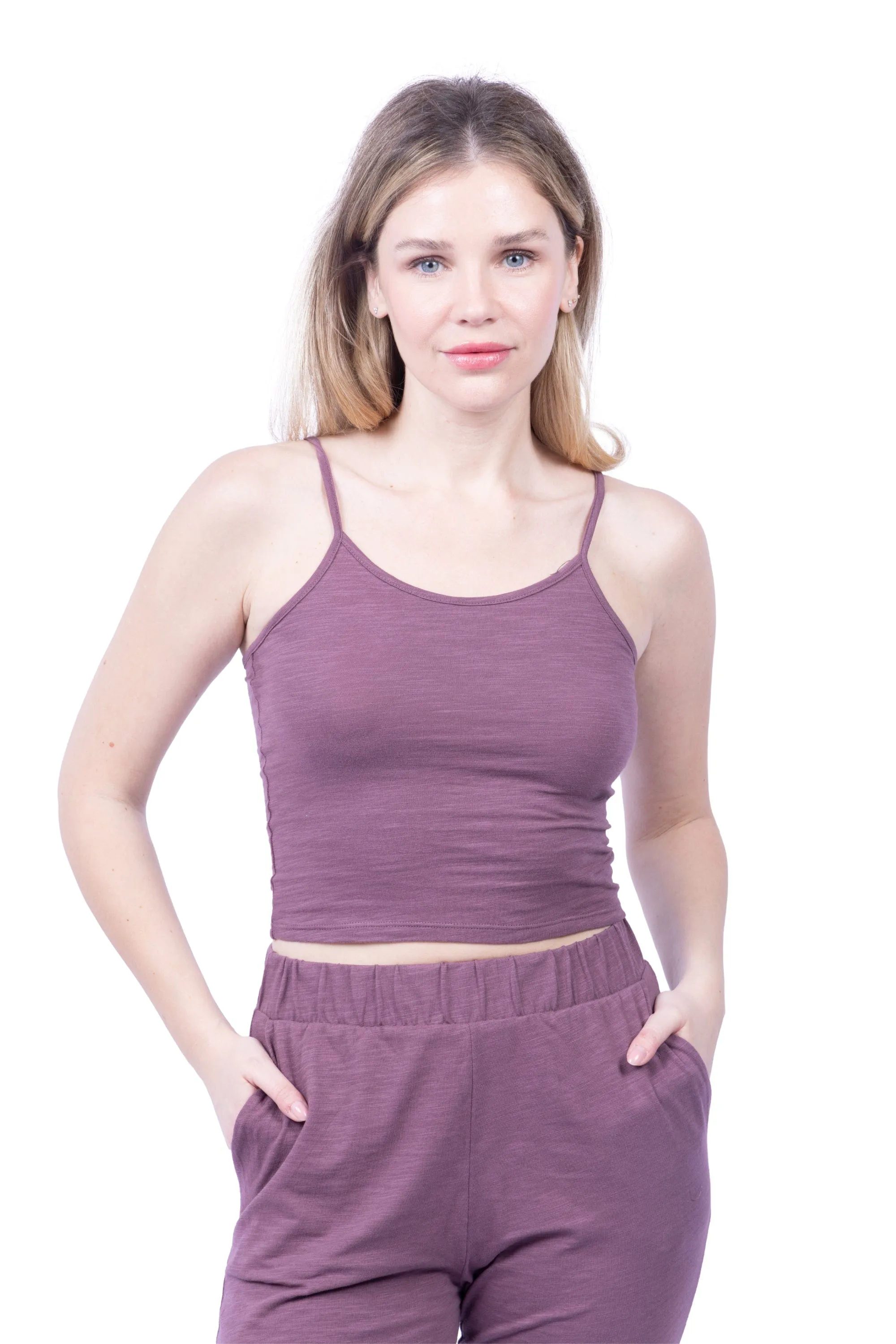 Tegan Organic Cotton Cami Tank sold by Lezat product image thumbnail 3