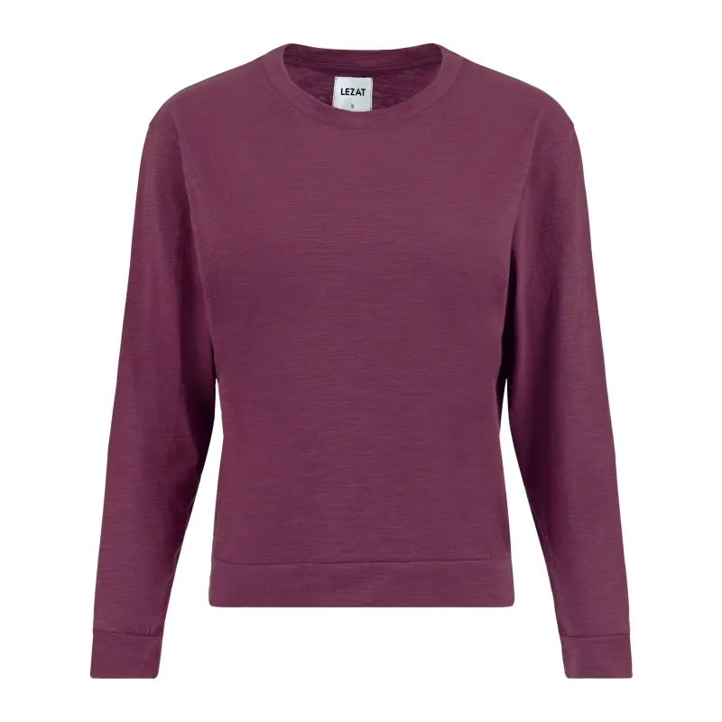 Tegan Organic Cotton Long Sleeve Pullover made by Lezat