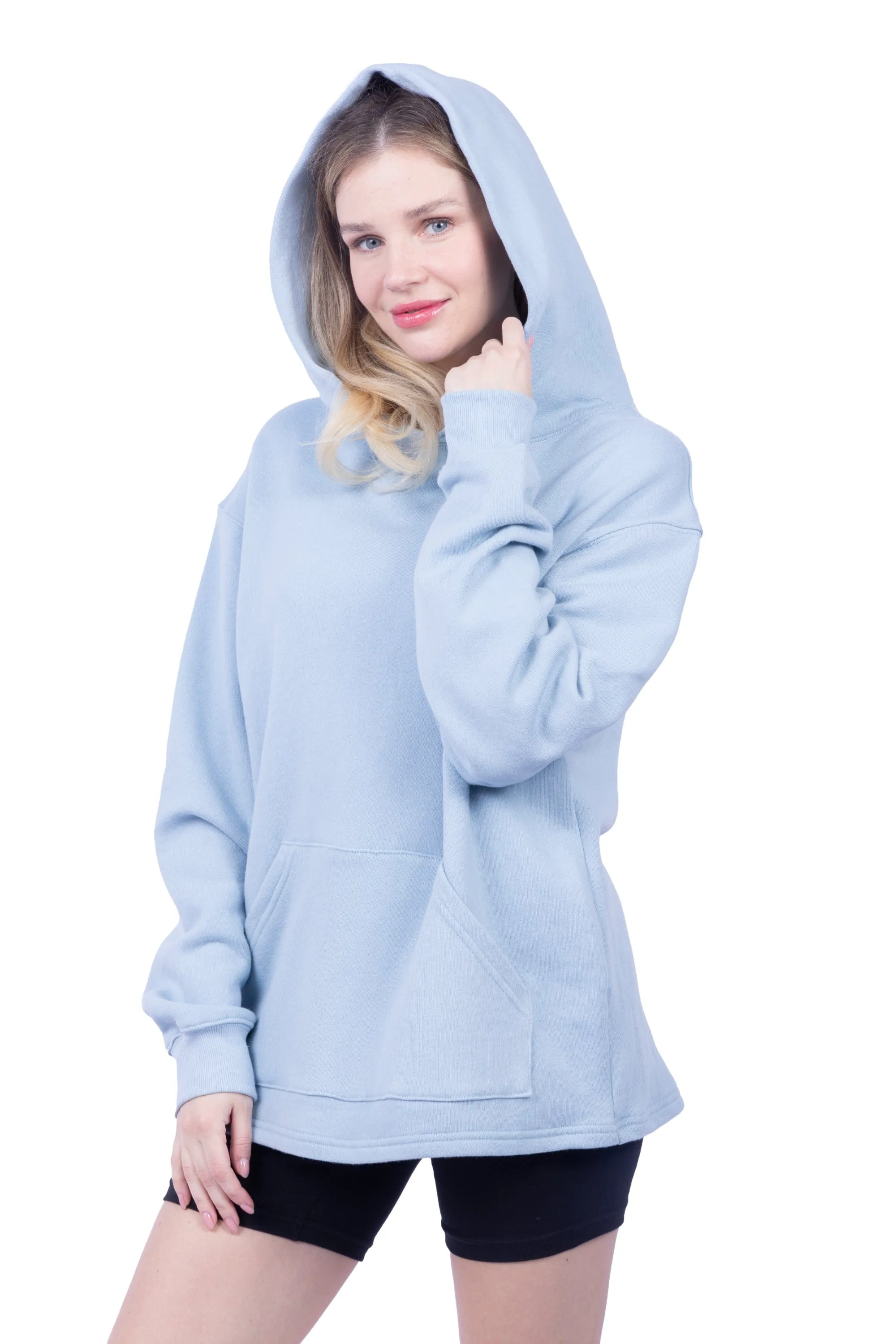 Juno Organic Cotton Oversized Heavyweight Hoodie Sweatshirt sold by Lezat product image thumbnail 2