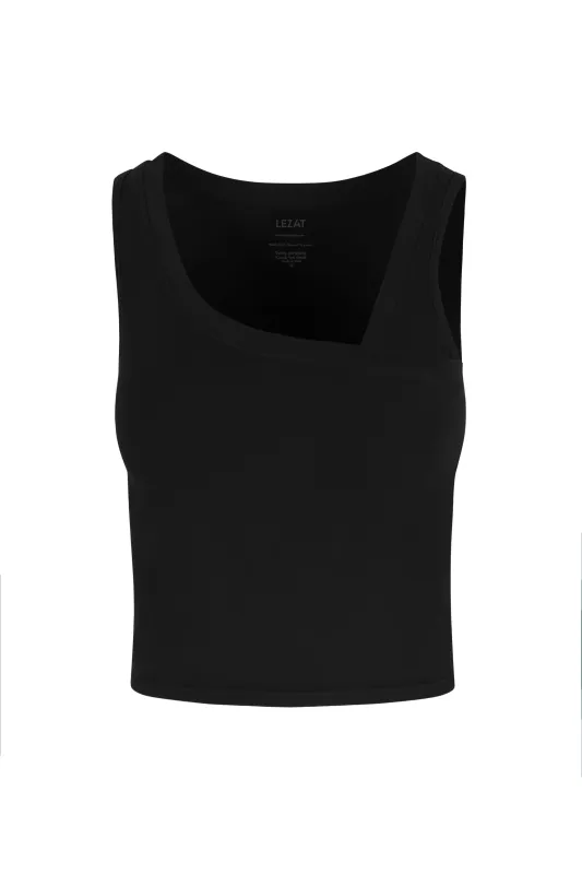 Eden Asymmetrical Organic Cotton Tank sold by Lezat
