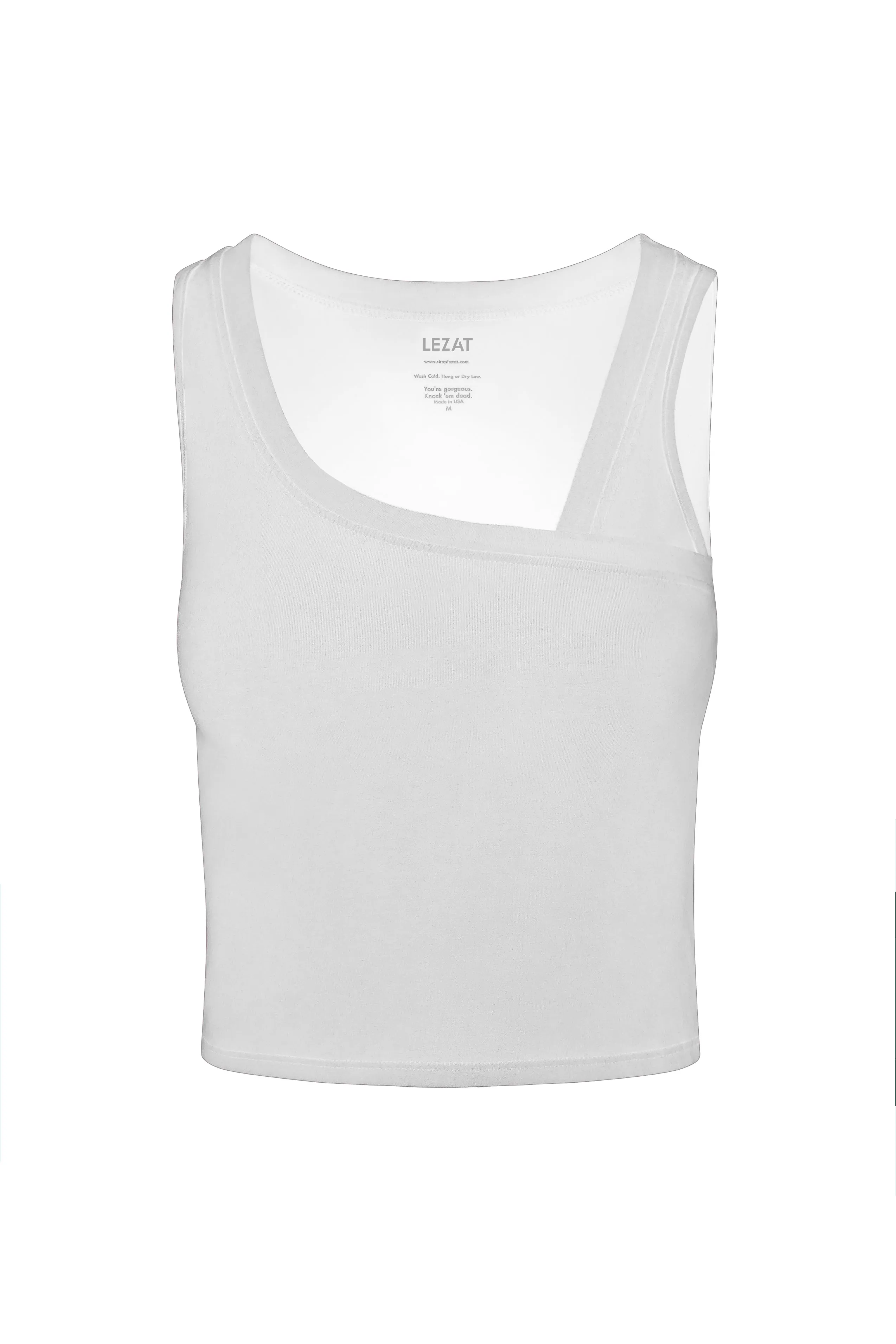 Eden Asymmetrical Organic Cotton Tank sold by Lezat product image thumbnail 2