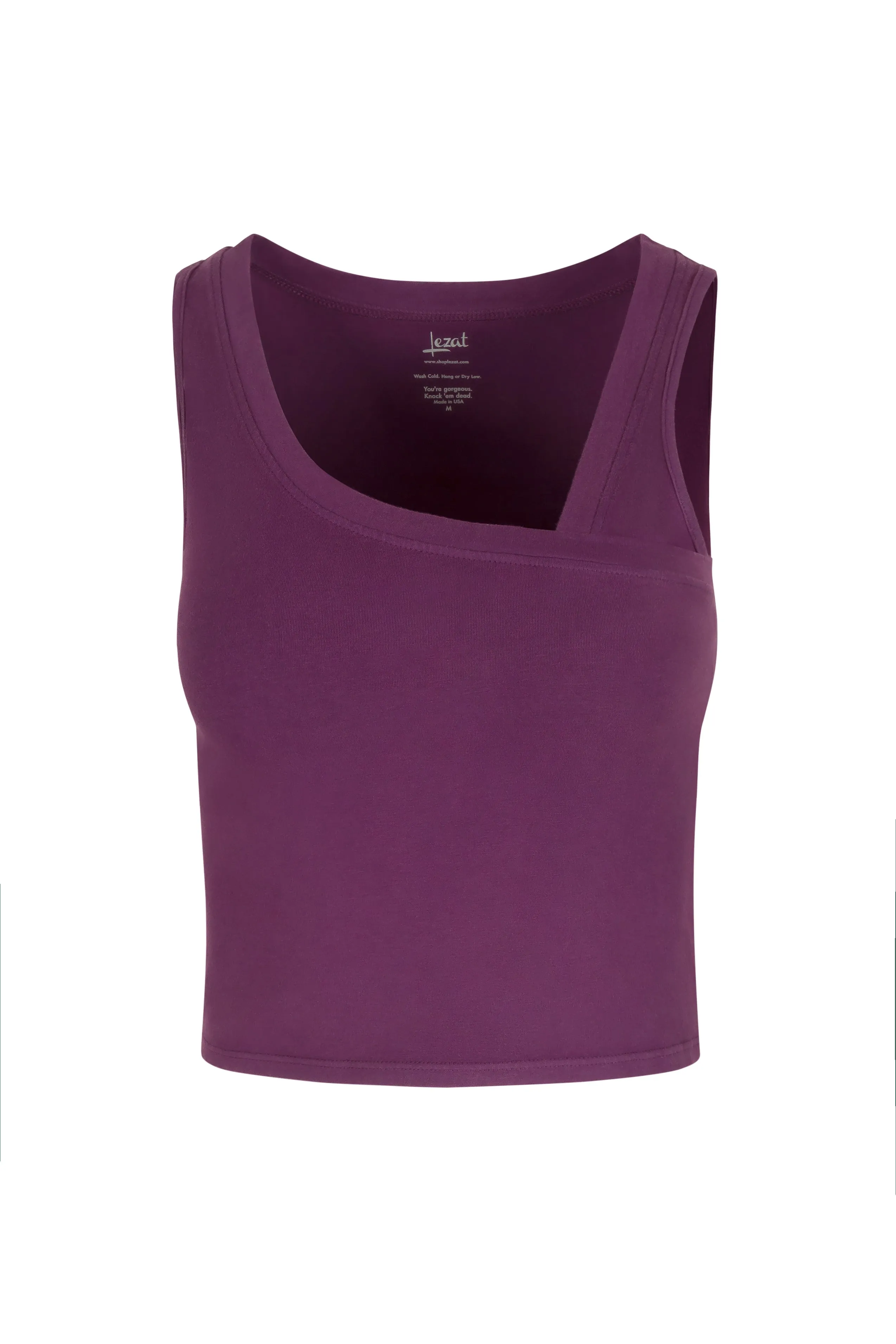Eden Asymmetrical Organic Cotton Tank sold by Lezat product image thumbnail 5
