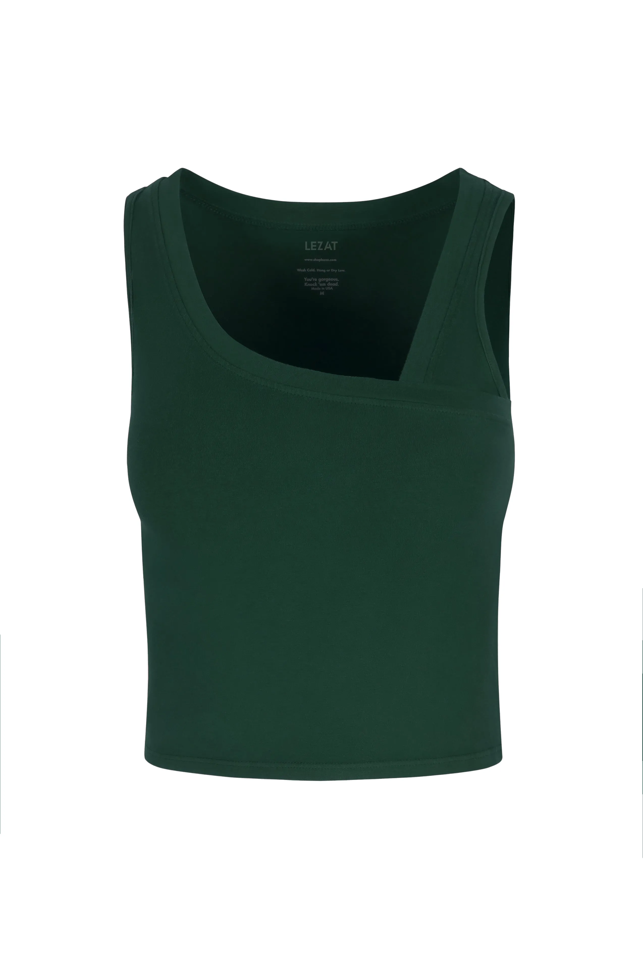 Eden Asymmetrical Organic Cotton Tank sold by Lezat product image thumbnail 3