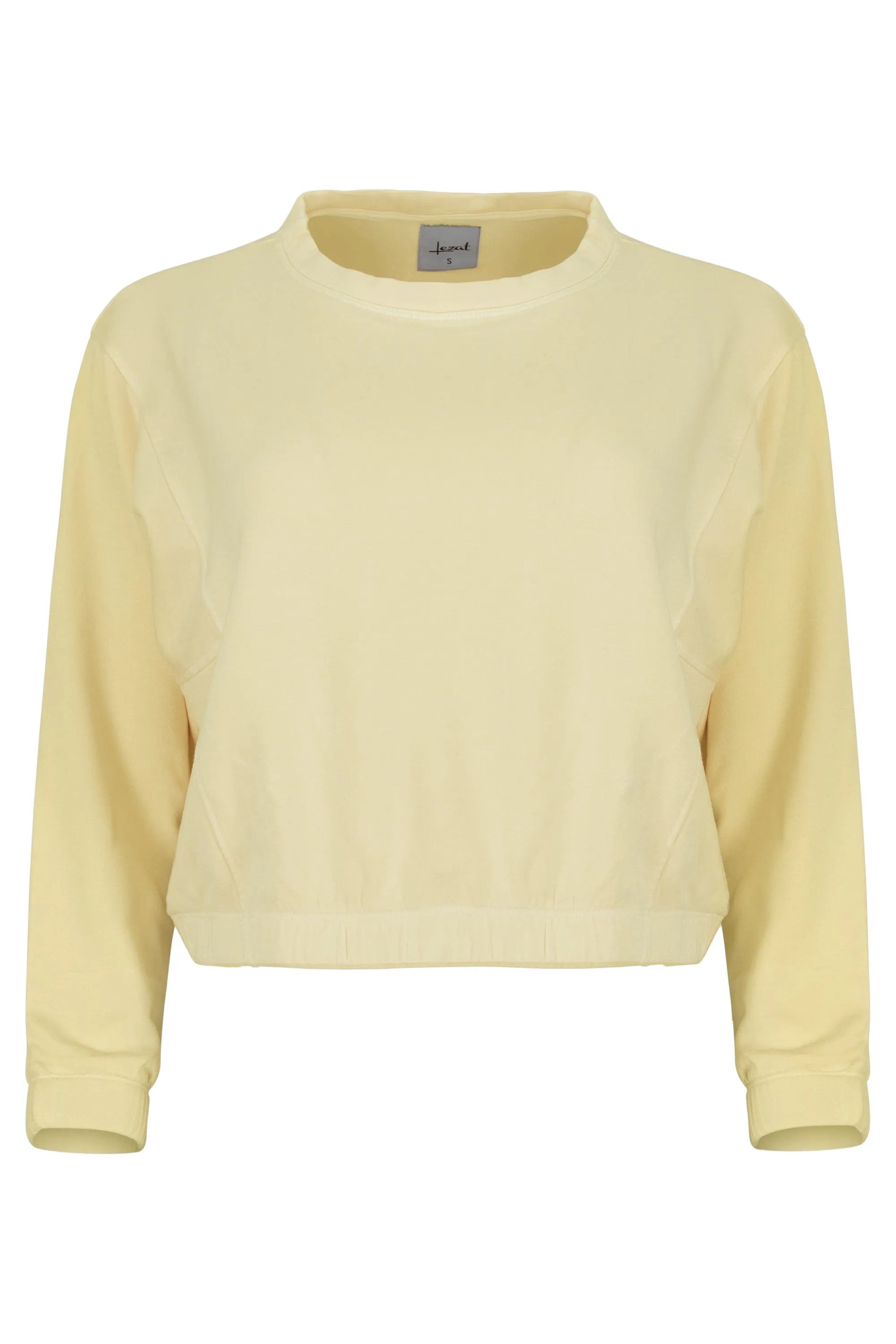 Ivy Boxy Cropped Modal Pullover - Sunny sold by Lezat